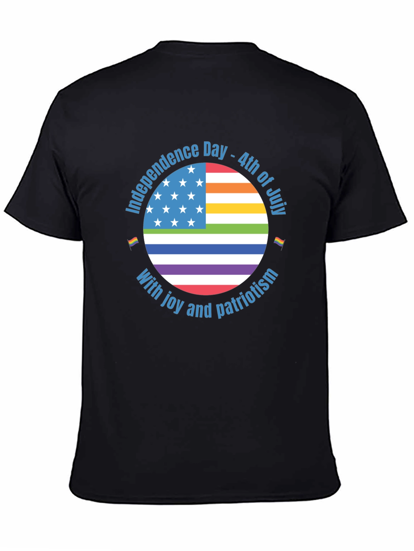 Black Patriotic Pride T-Shirt - Independence Day view 4