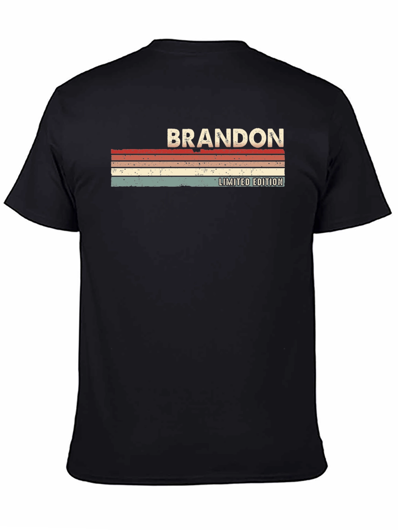 Black Brandon Limited Edition Retro T-Shirt view 4