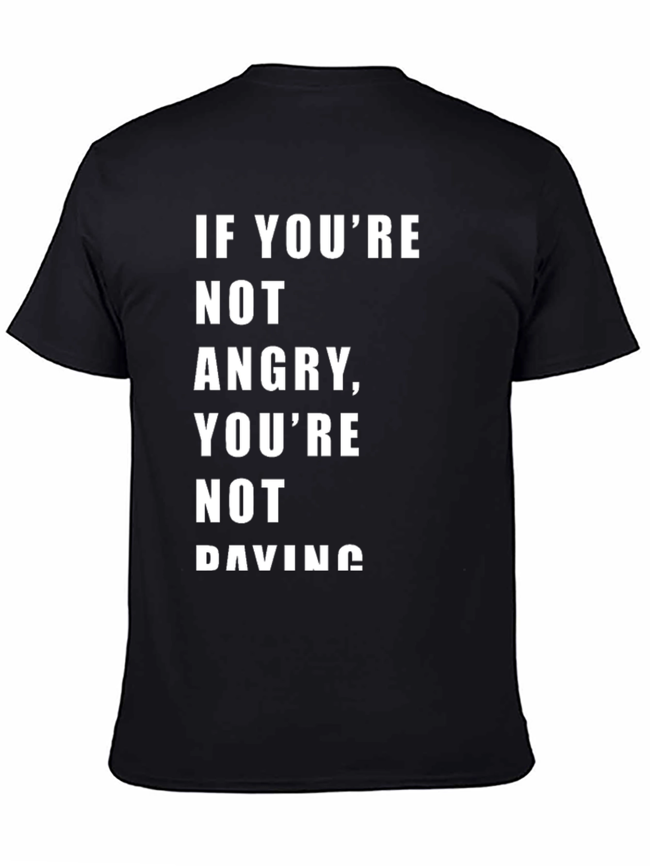 Black Angry Paving Graphic Tee view 4