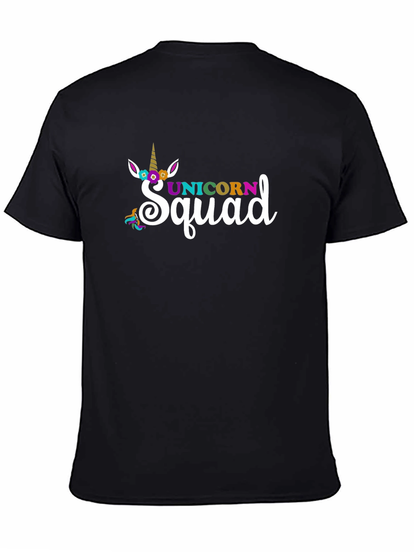 Black Unicorn Squad Black T-Shirt view 4