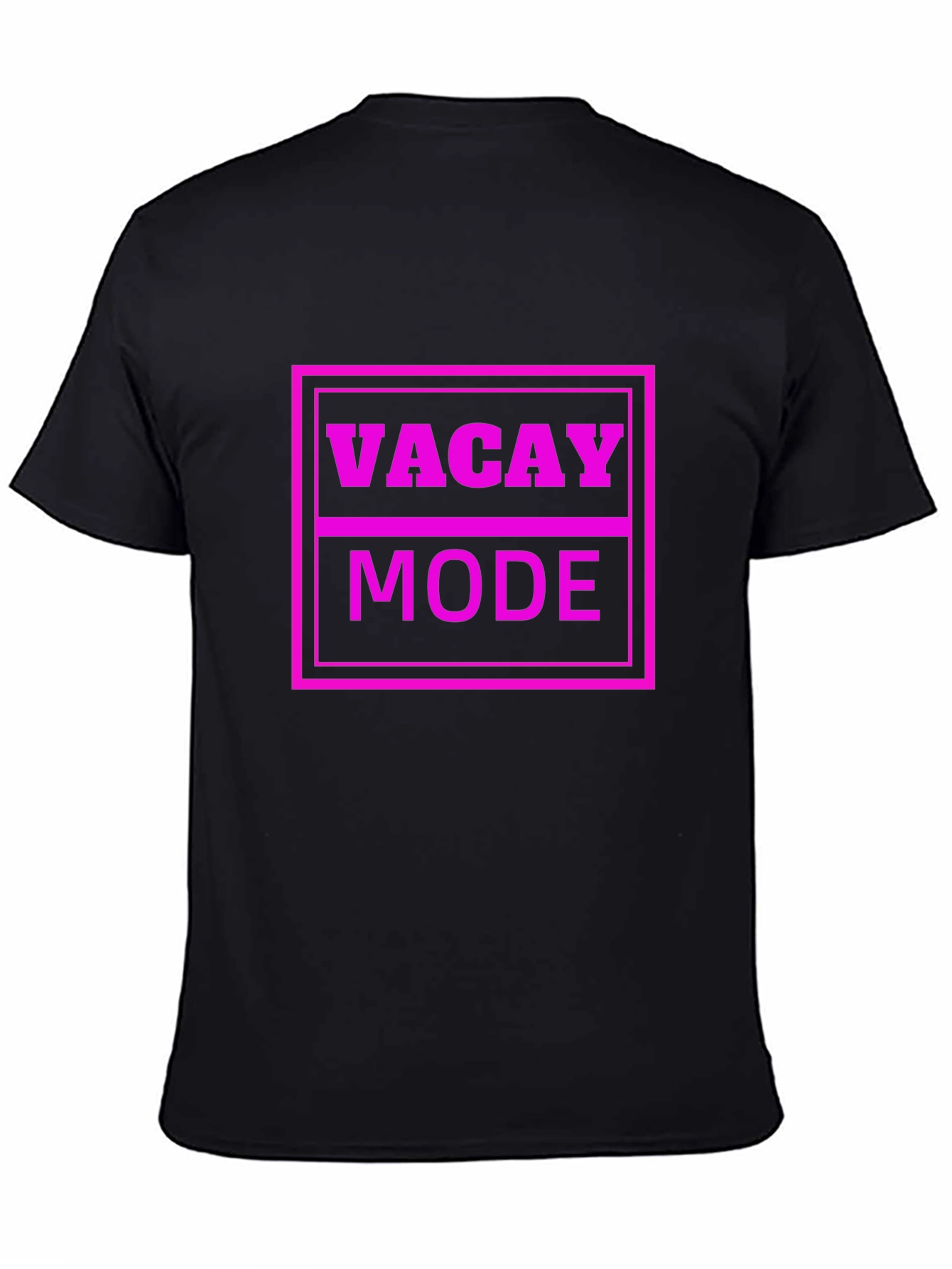 Black Vacay Mode T-Shirt view 4