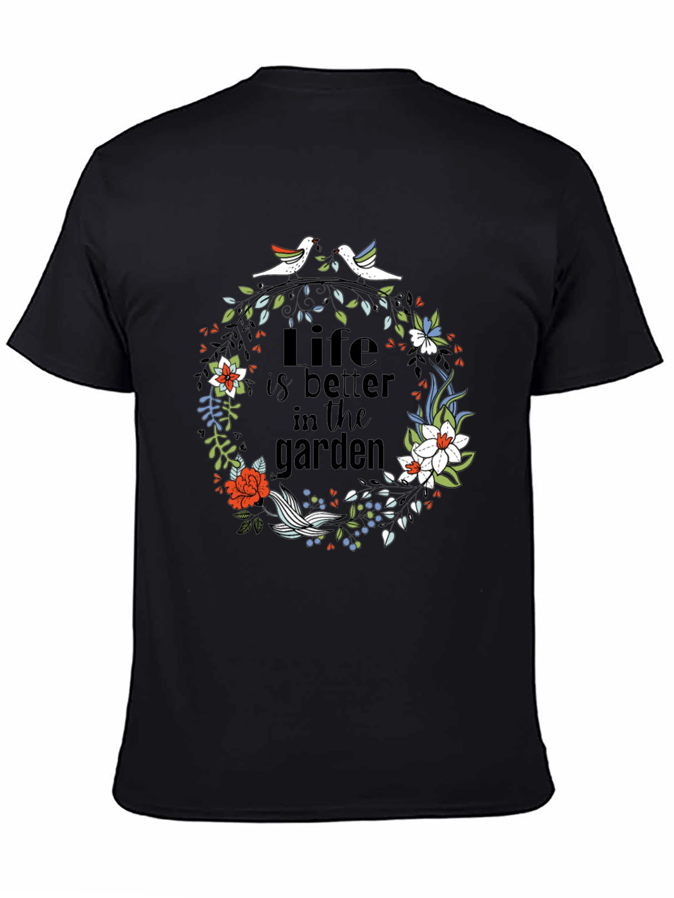 Black Life is Better in the Garden T-Shirt view 4