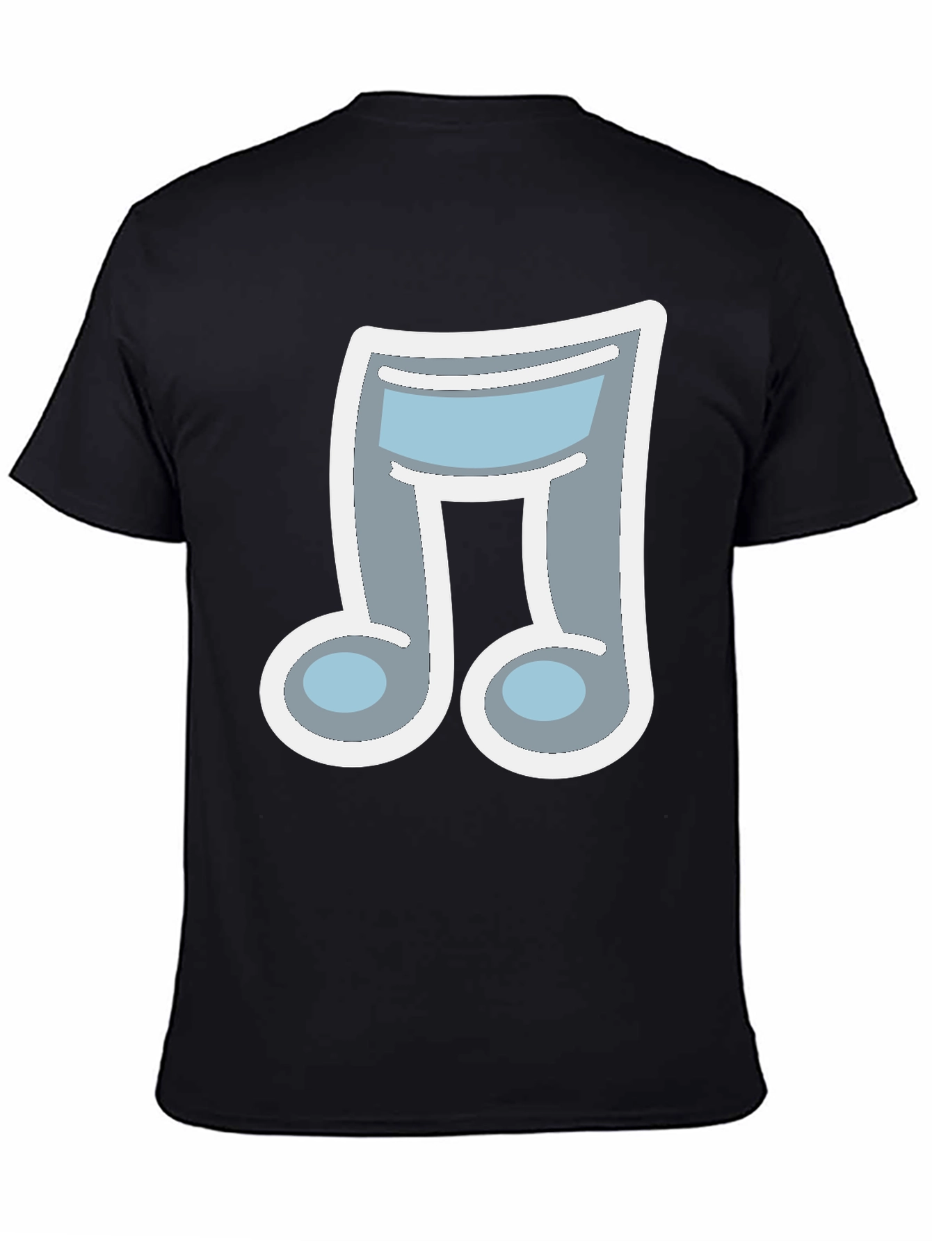 Black Music Note T-Shirt - Stylish & Unique view 4