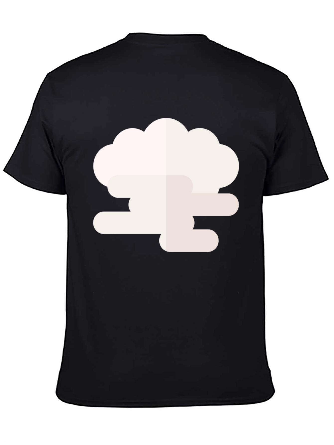 Black Cloud Graphic Black Tee - Stylish & Unique Design view 4