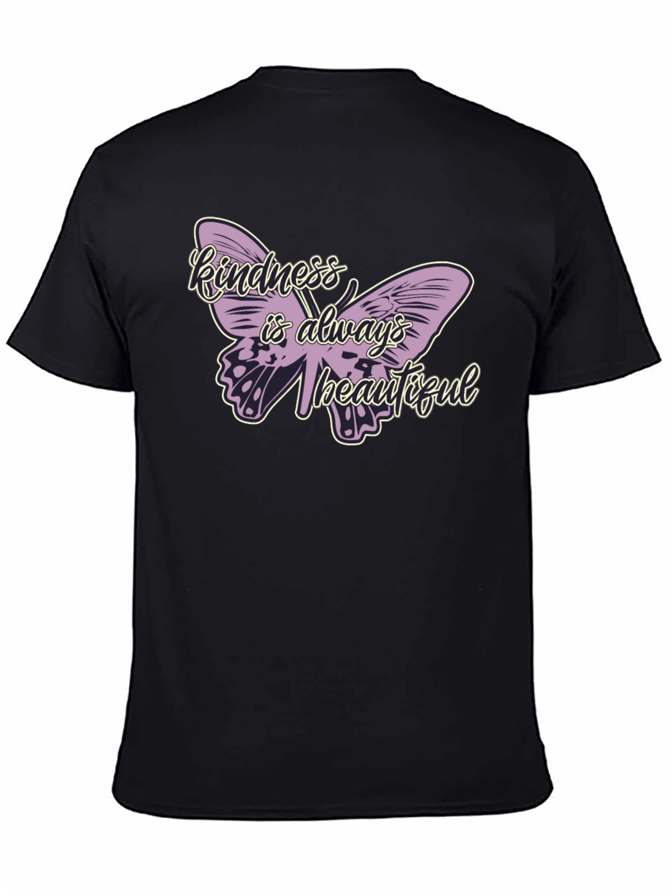 Black Kindness is Always Beautiful Butterfly T-Shirt view 4