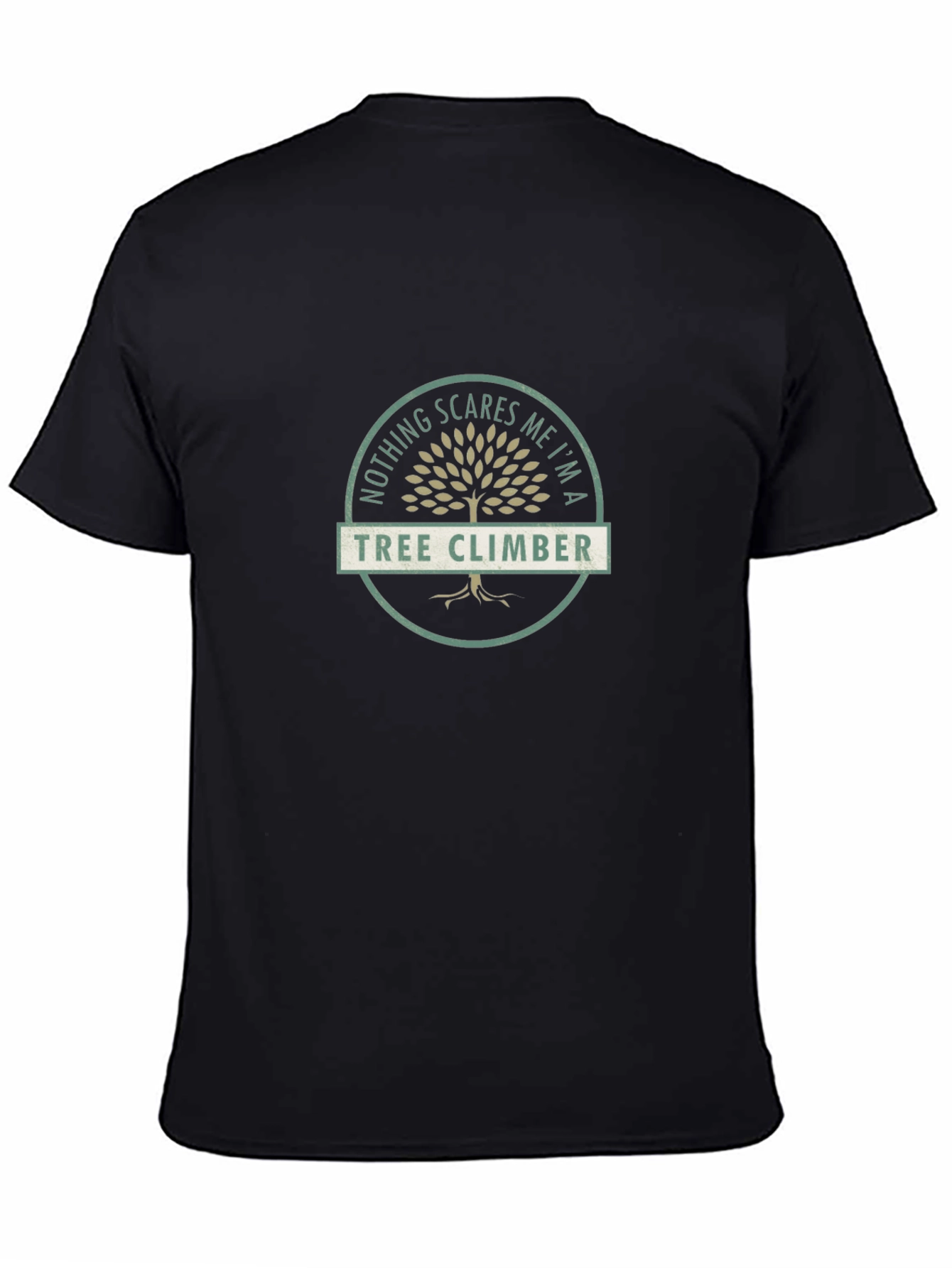 Black Tree Climber T-Shirt - Nothing Scares Me Tee view 4
