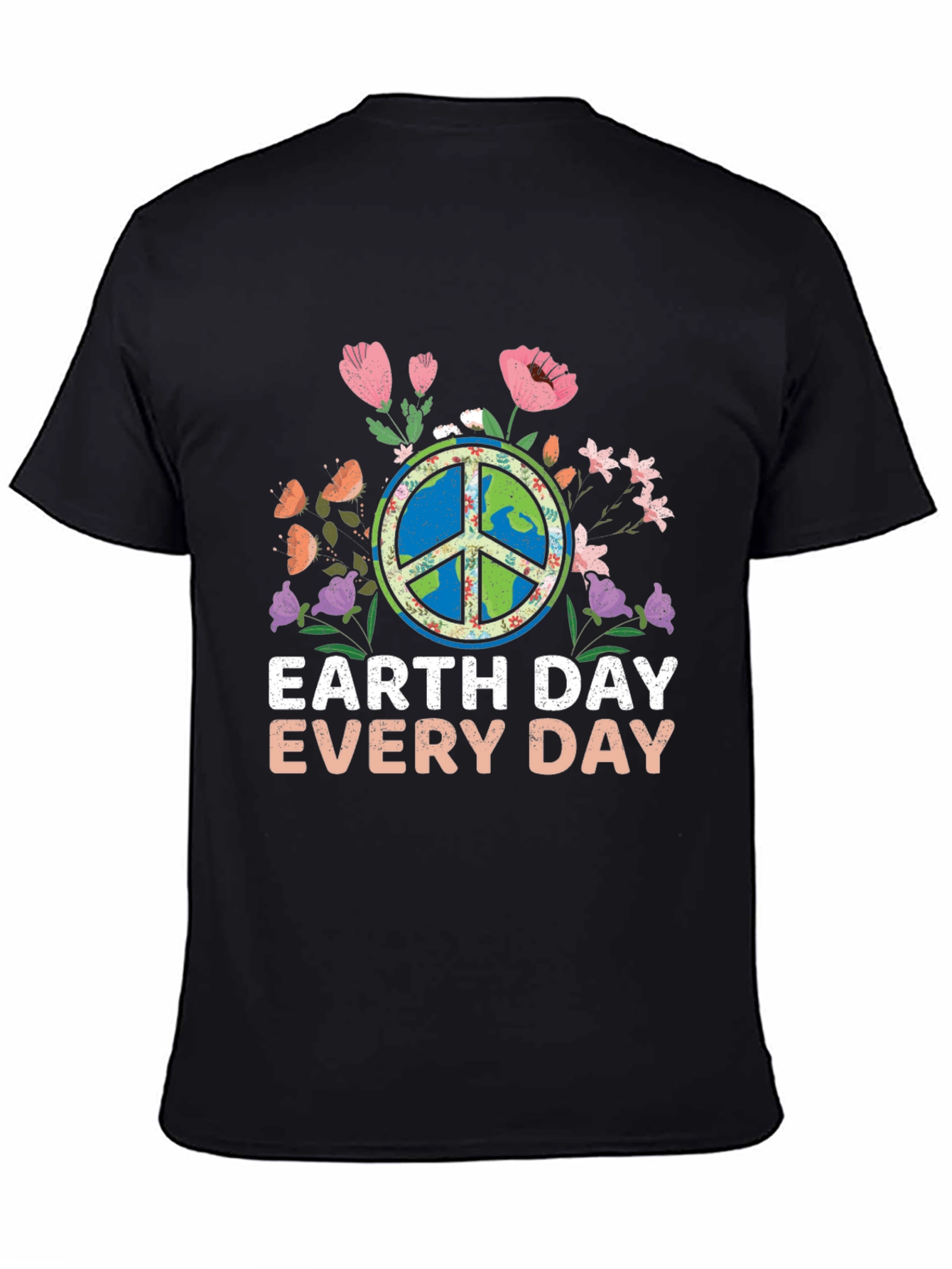 Black Earth Day Every Day Graphic Tee view 4