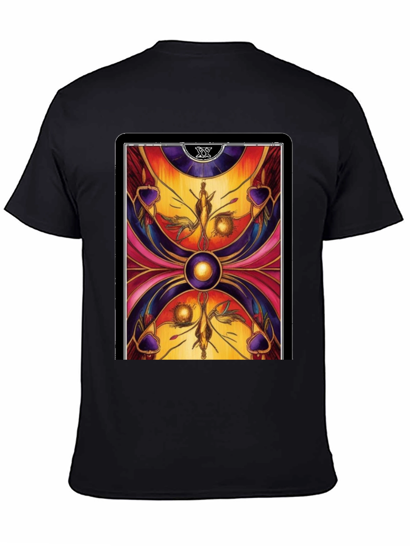 Black Tarot Card Graphic T-Shirt view 4