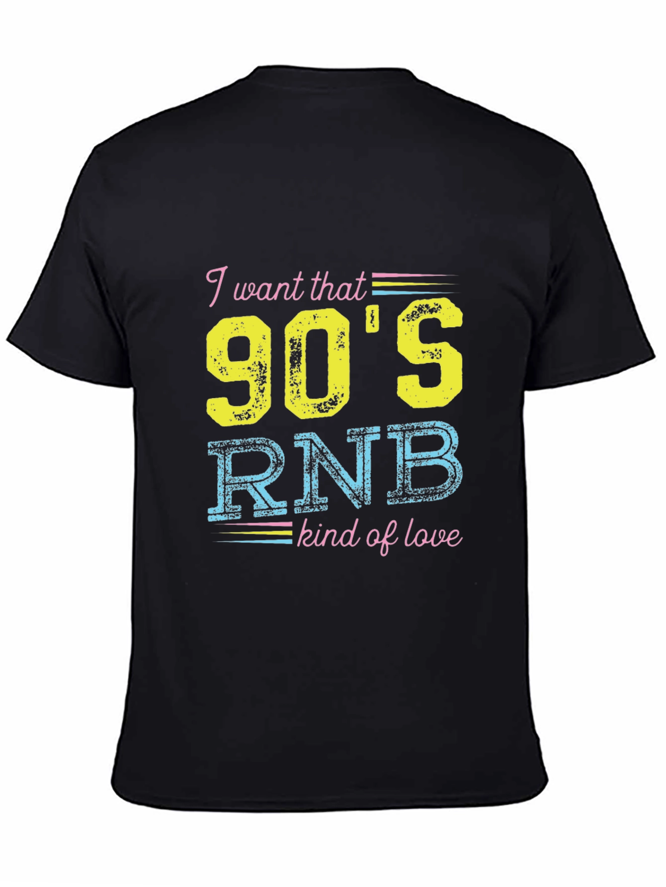 Black 90's RNB Kind of Love T-Shirt view 4