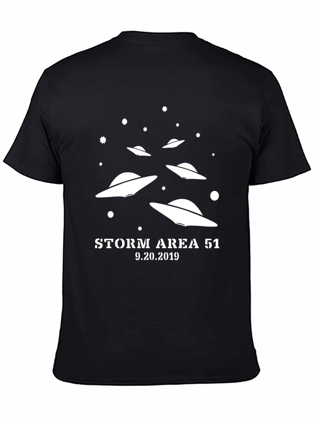 Black Storm Area 51 Graphic T-Shirt view 4
