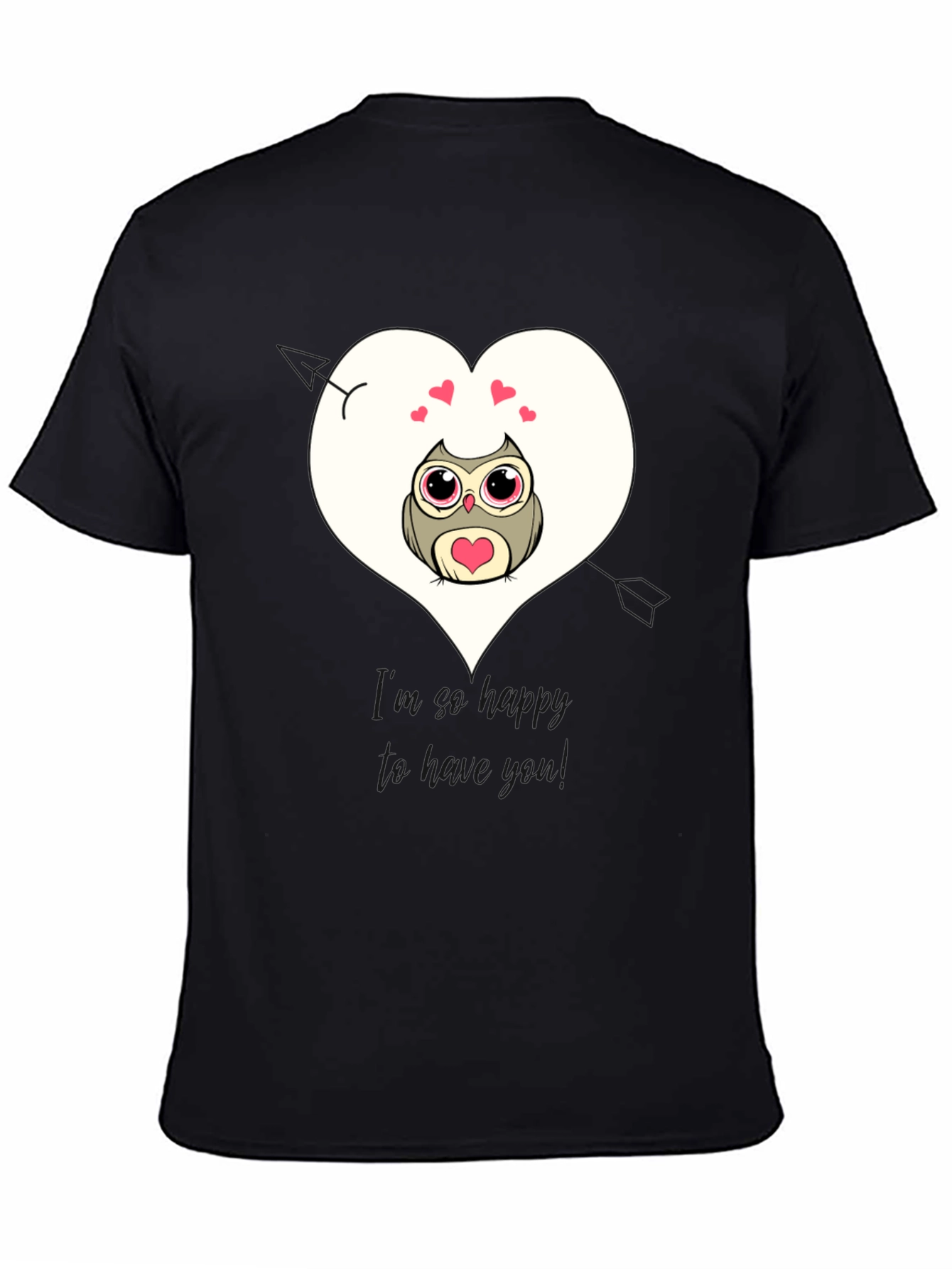 Black Owl Always Love You - Graphic Tee view 4