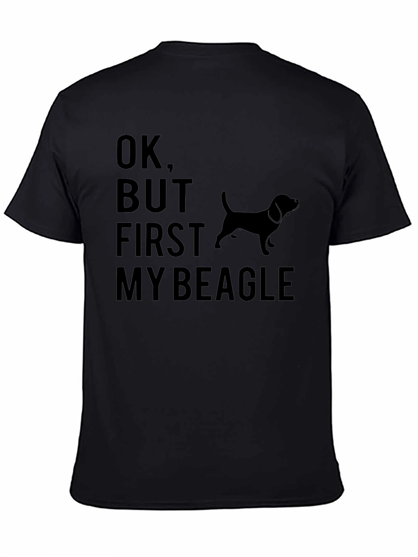 Black Ok, But First My Beagle T-Shirt view 4