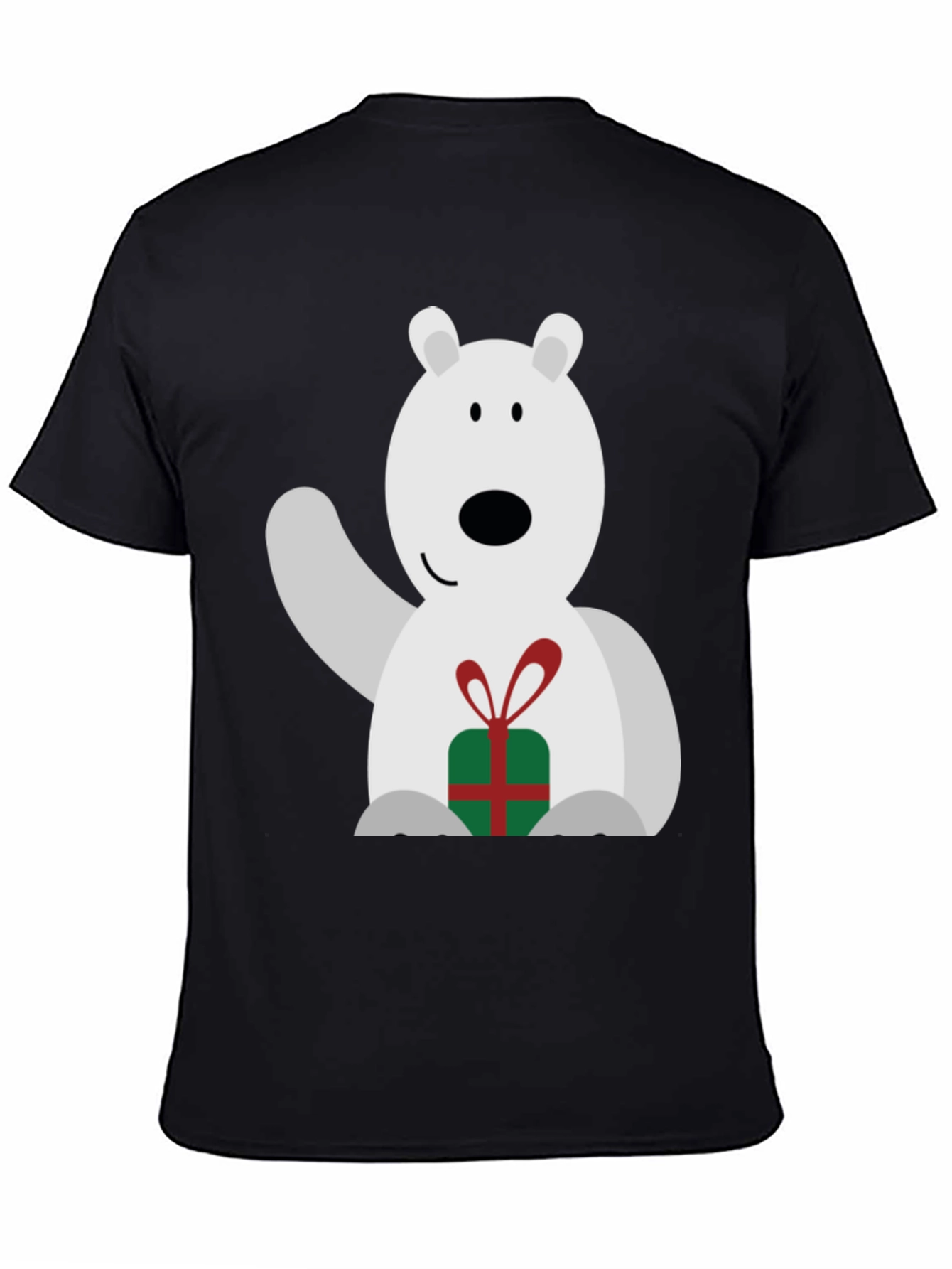 Black Polar Bear Gift Tee view 4