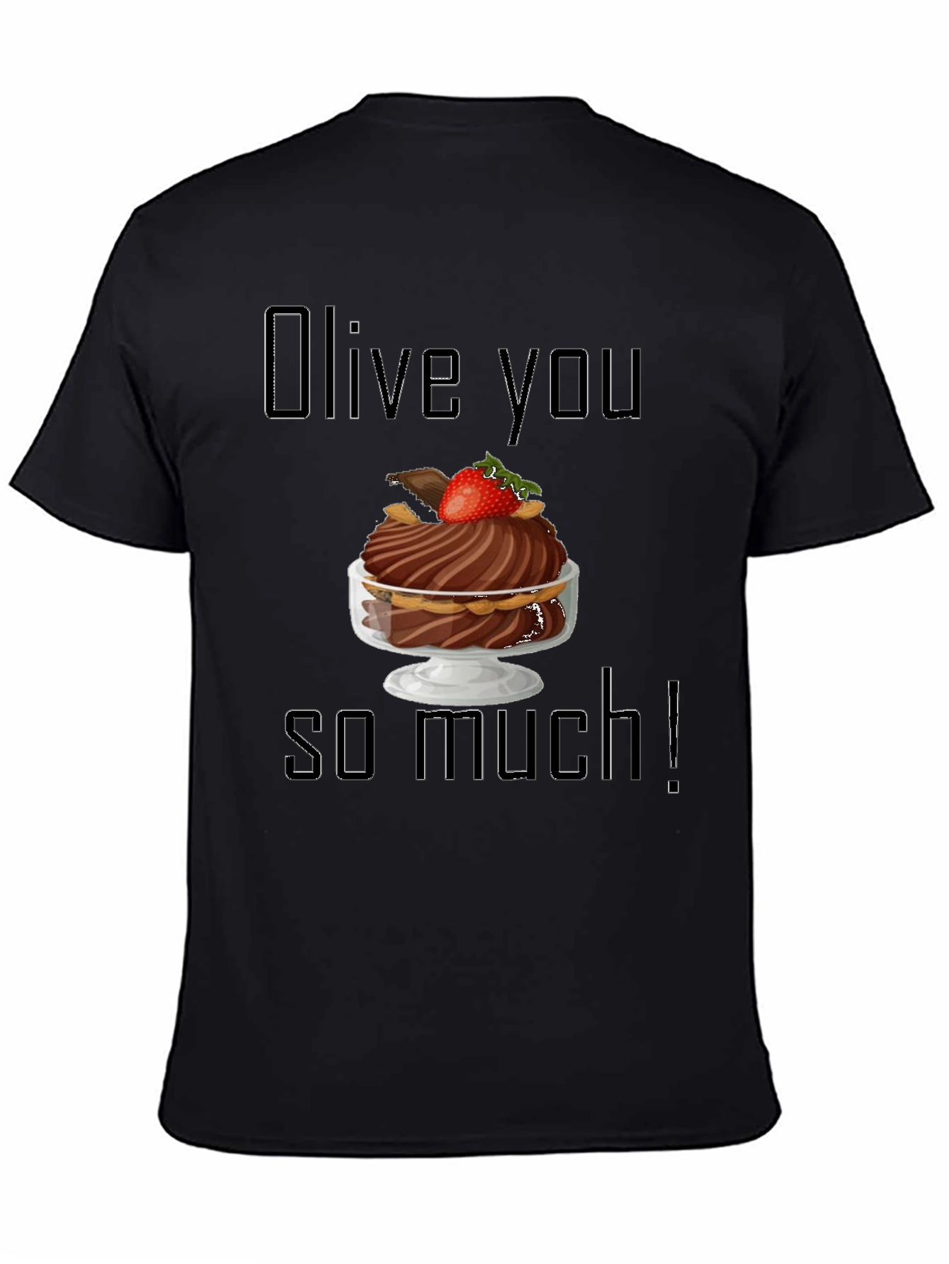 Black Olive You So Much Graphic T-Shirt view 4