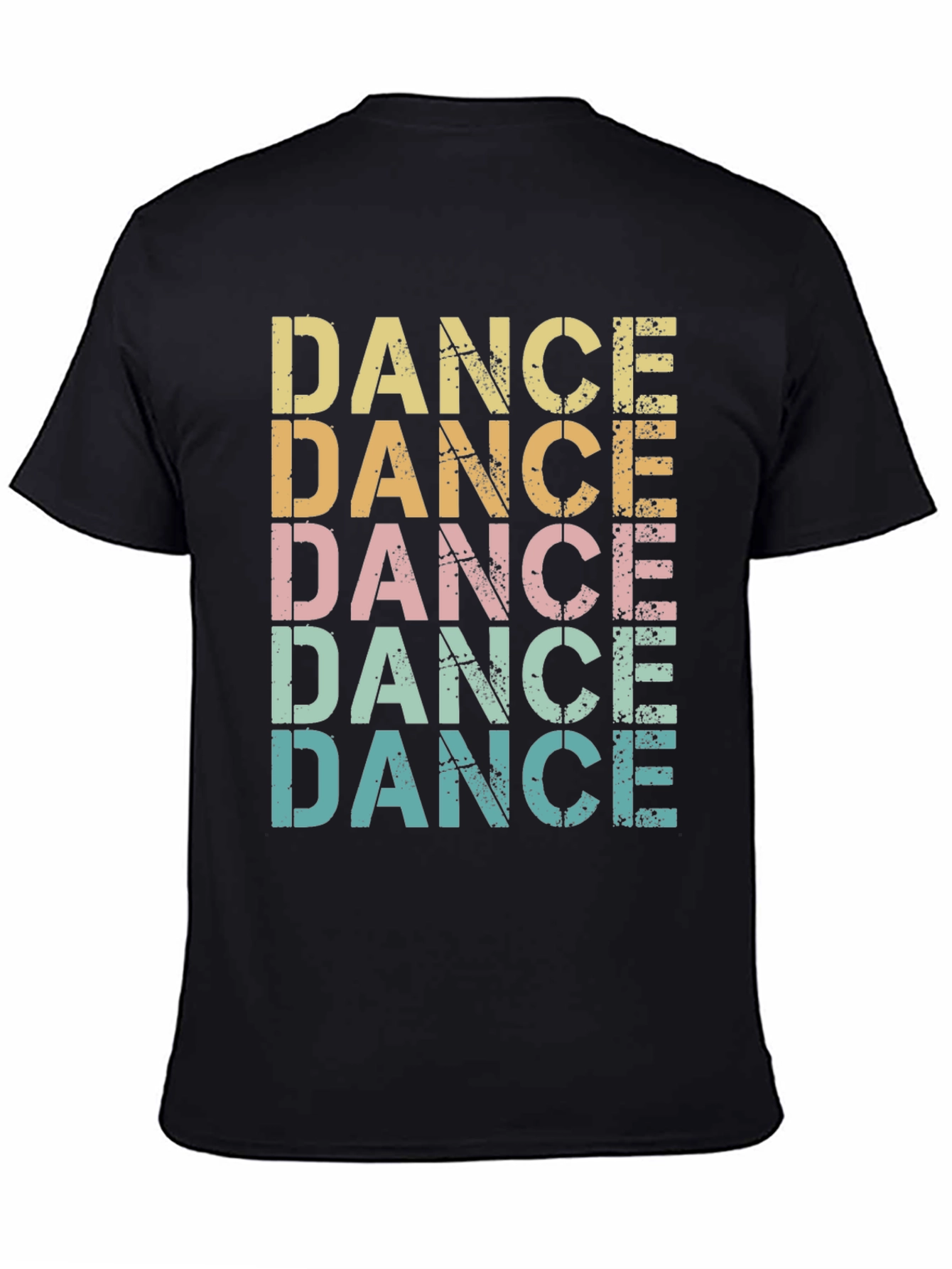 Black Retro Dance T-Shirt - Vintage Style Tee view 4