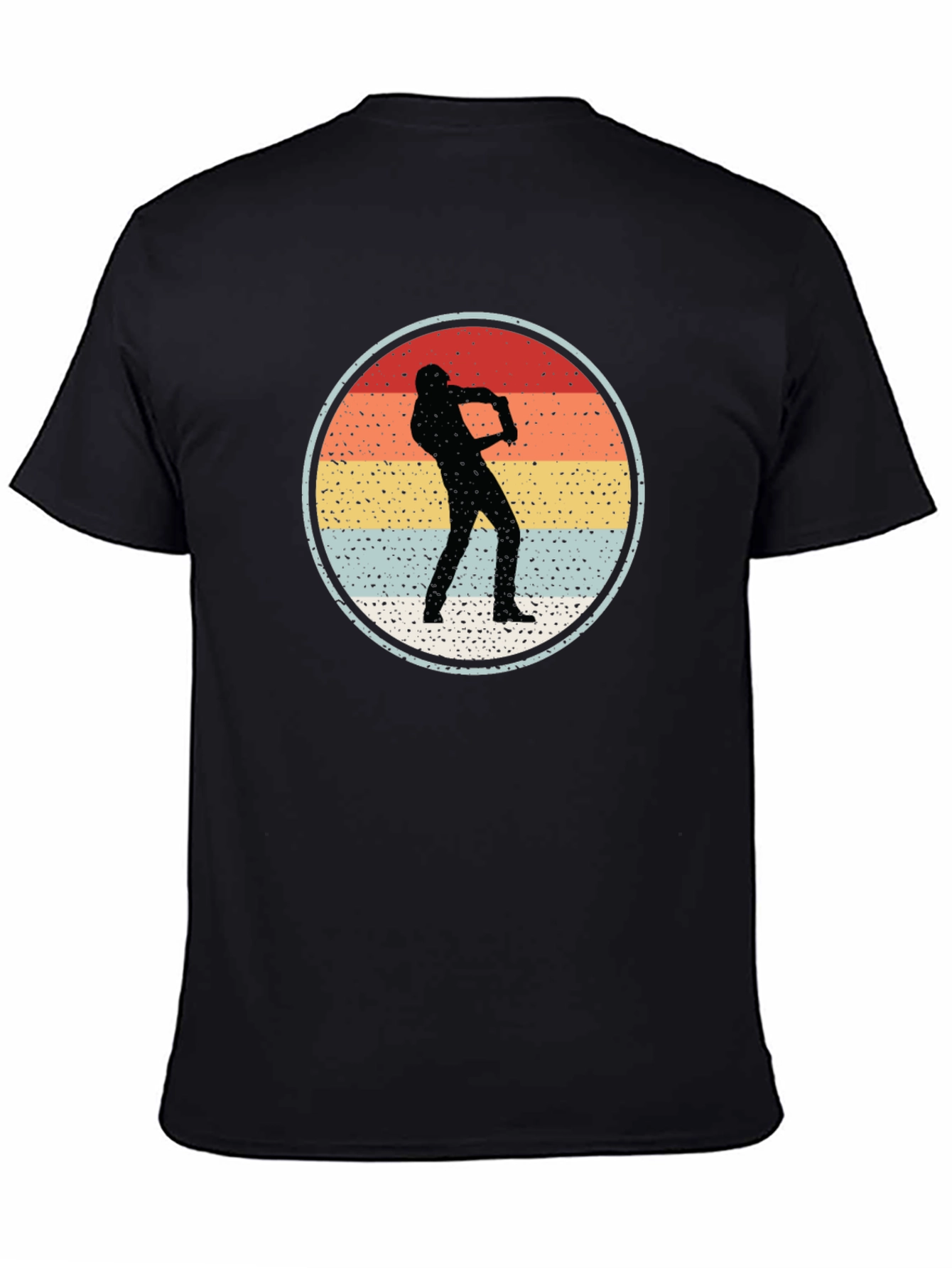 Black Retro Saxophone Player Graphic Tee view 4