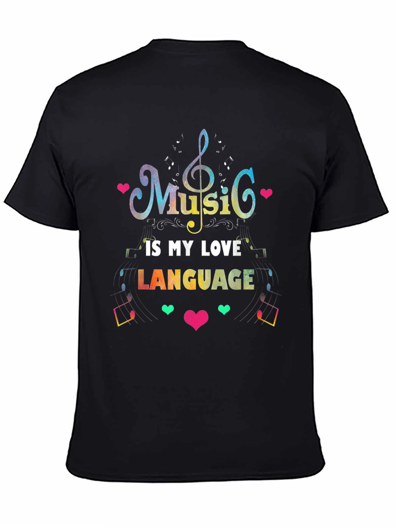 Black Music is My Love Language Graphic Tee view 4