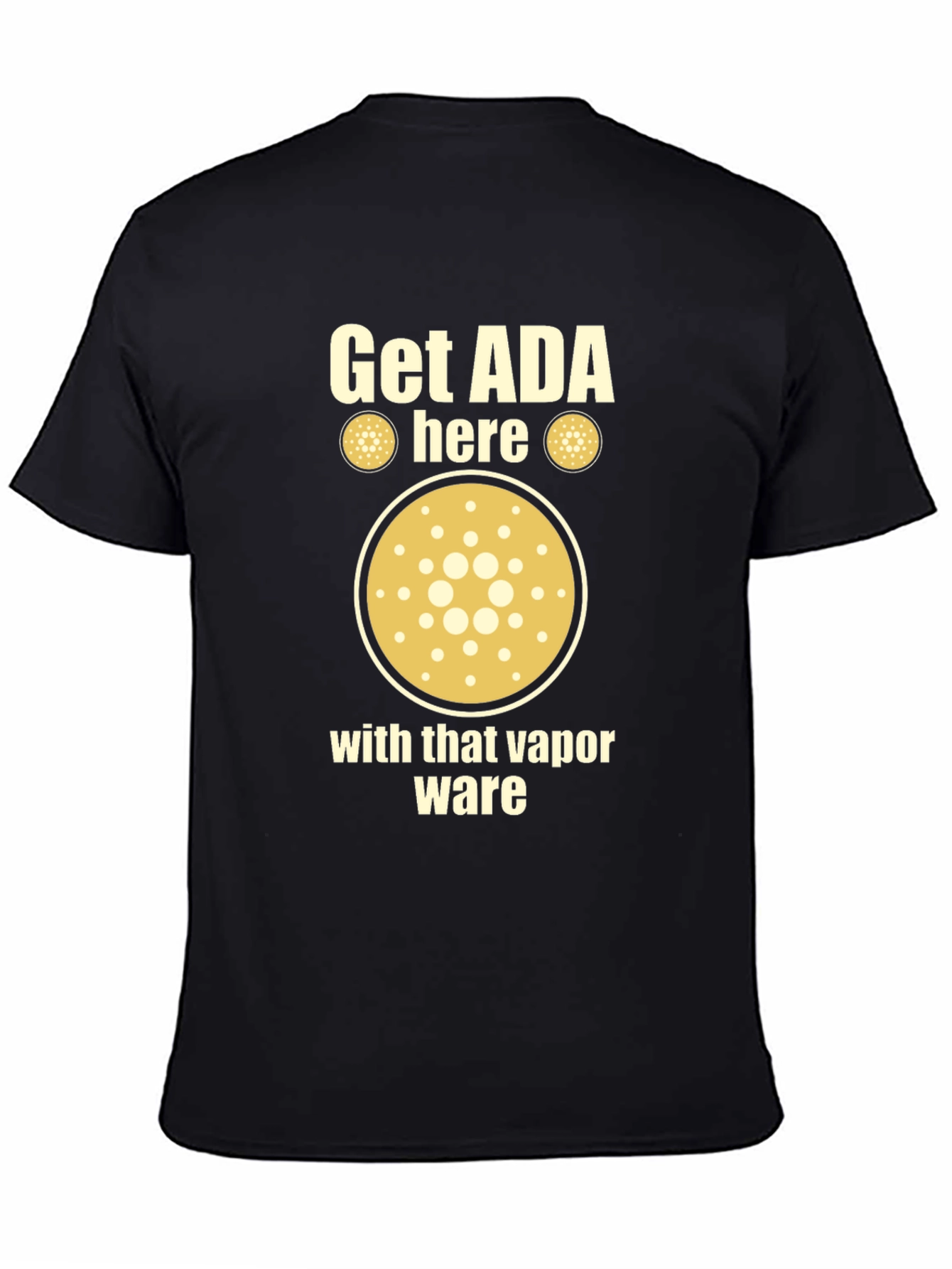 Black Get ADA Here Crypto T-Shirt view 4