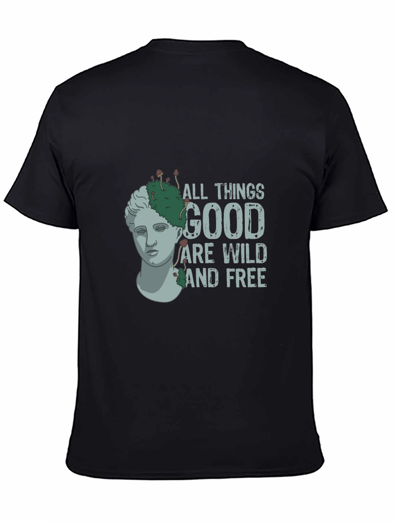 Black All Things Good Wild & Free Graphic Tee view 4