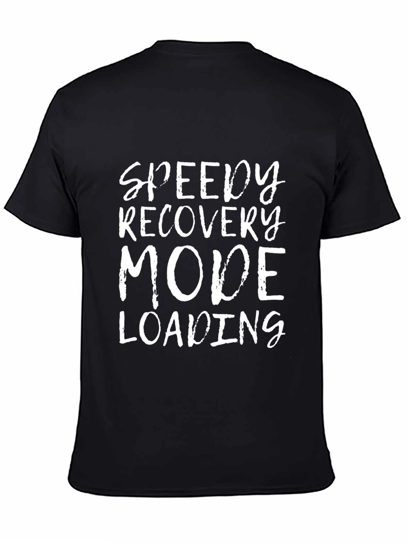 Black Speedy Recovery Mode Loading T-Shirt view 4