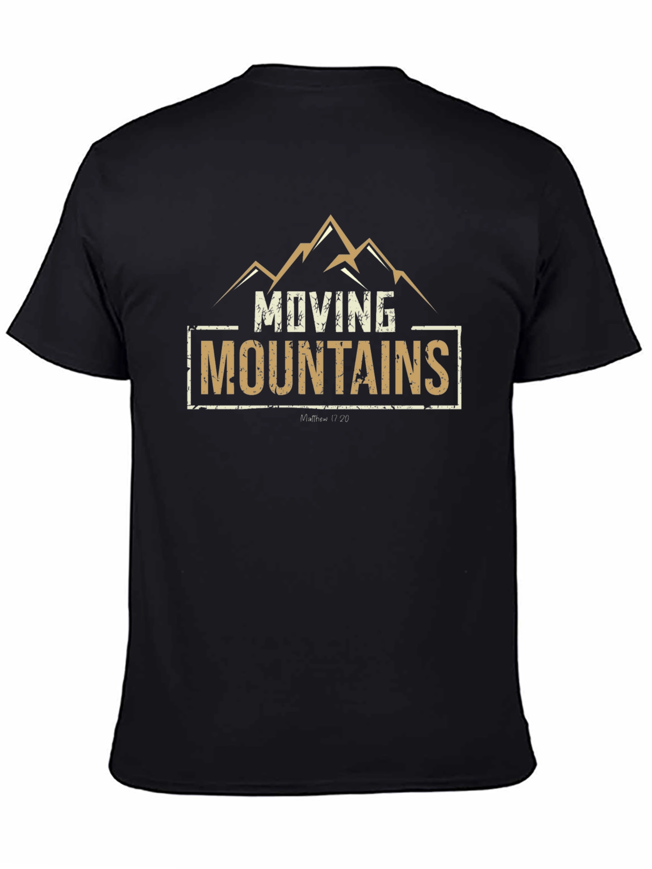 Black Moving Mountains Graphic T-Shirt view 4