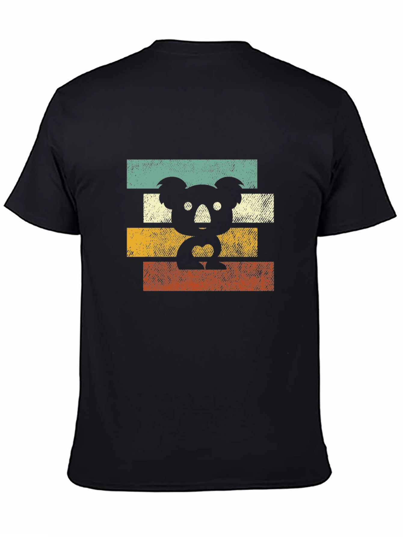 Black Retro Koala T-Shirt - Vintage Animal Graphic Tee view 4