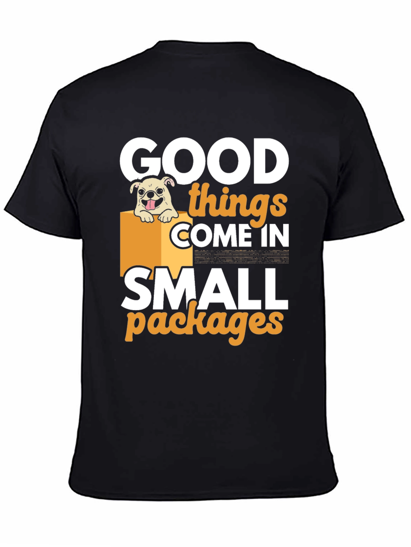 Black Good Things Small Packages Graphic T-Shirt view 4