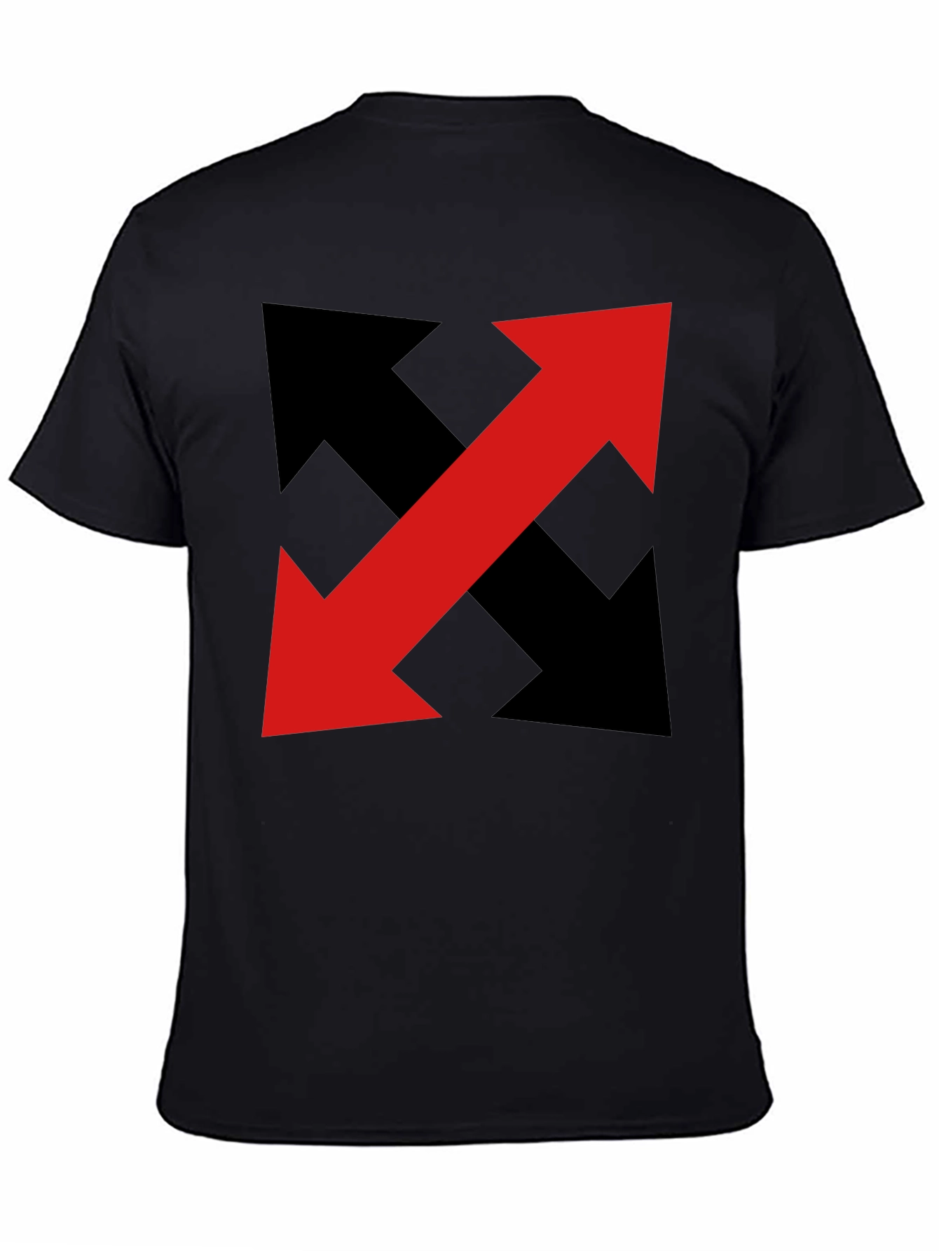 Black Arrow T-Shirt - Bold Graphic Print view 4