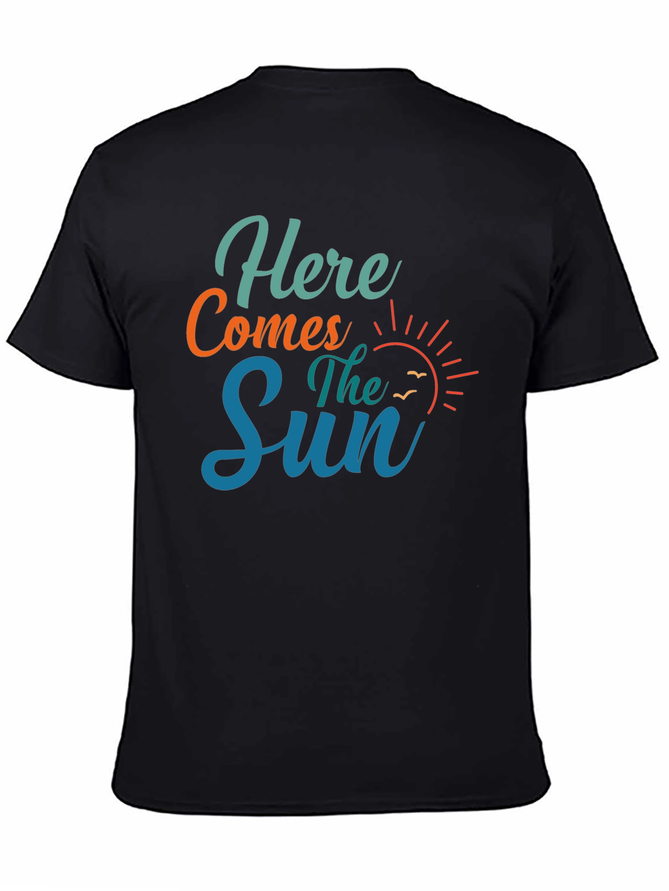 Black Here Comes The Sun Graphic Tee - Black view 4