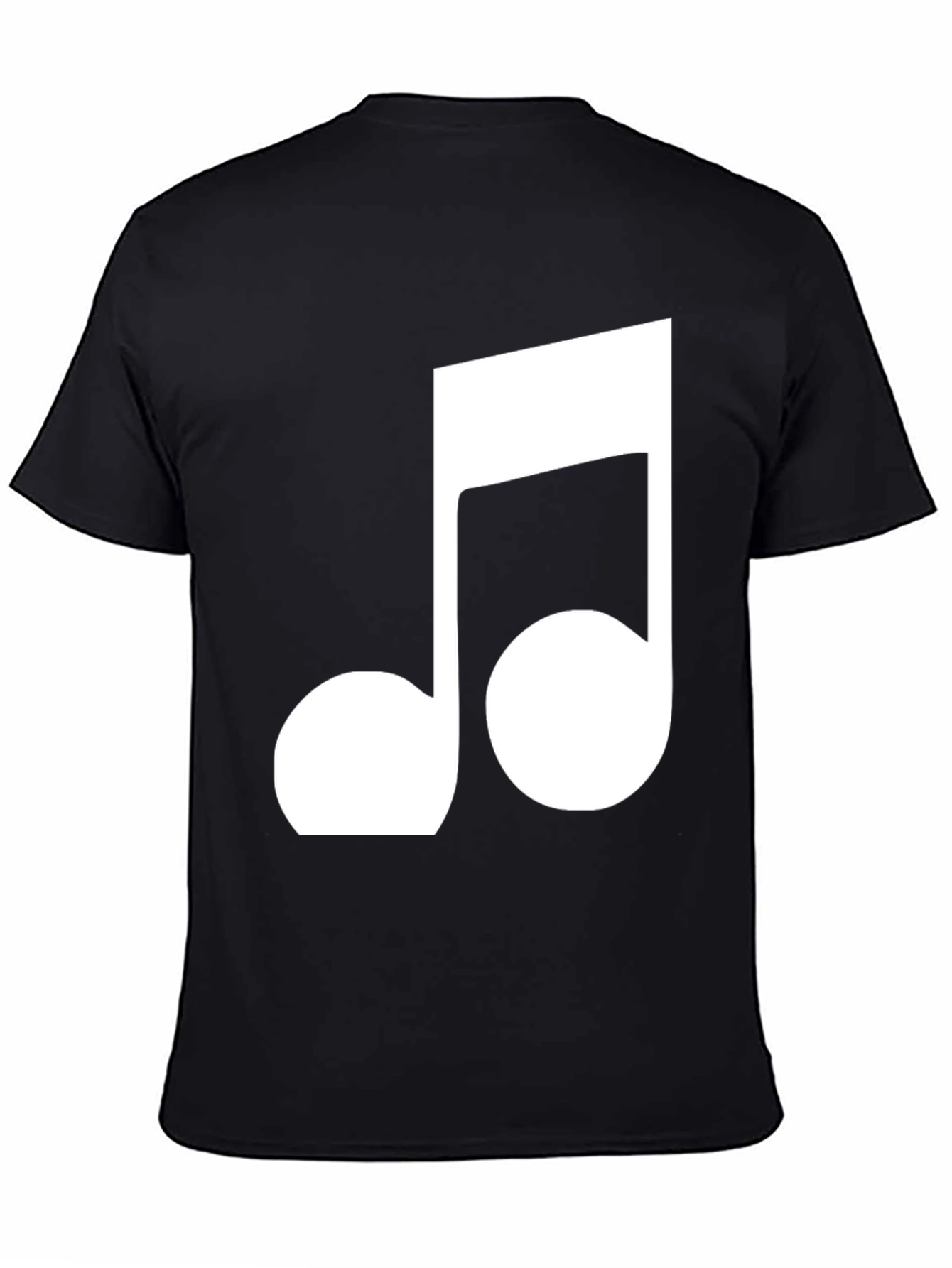 Black Musical Note Graphic T-Shirt view 4