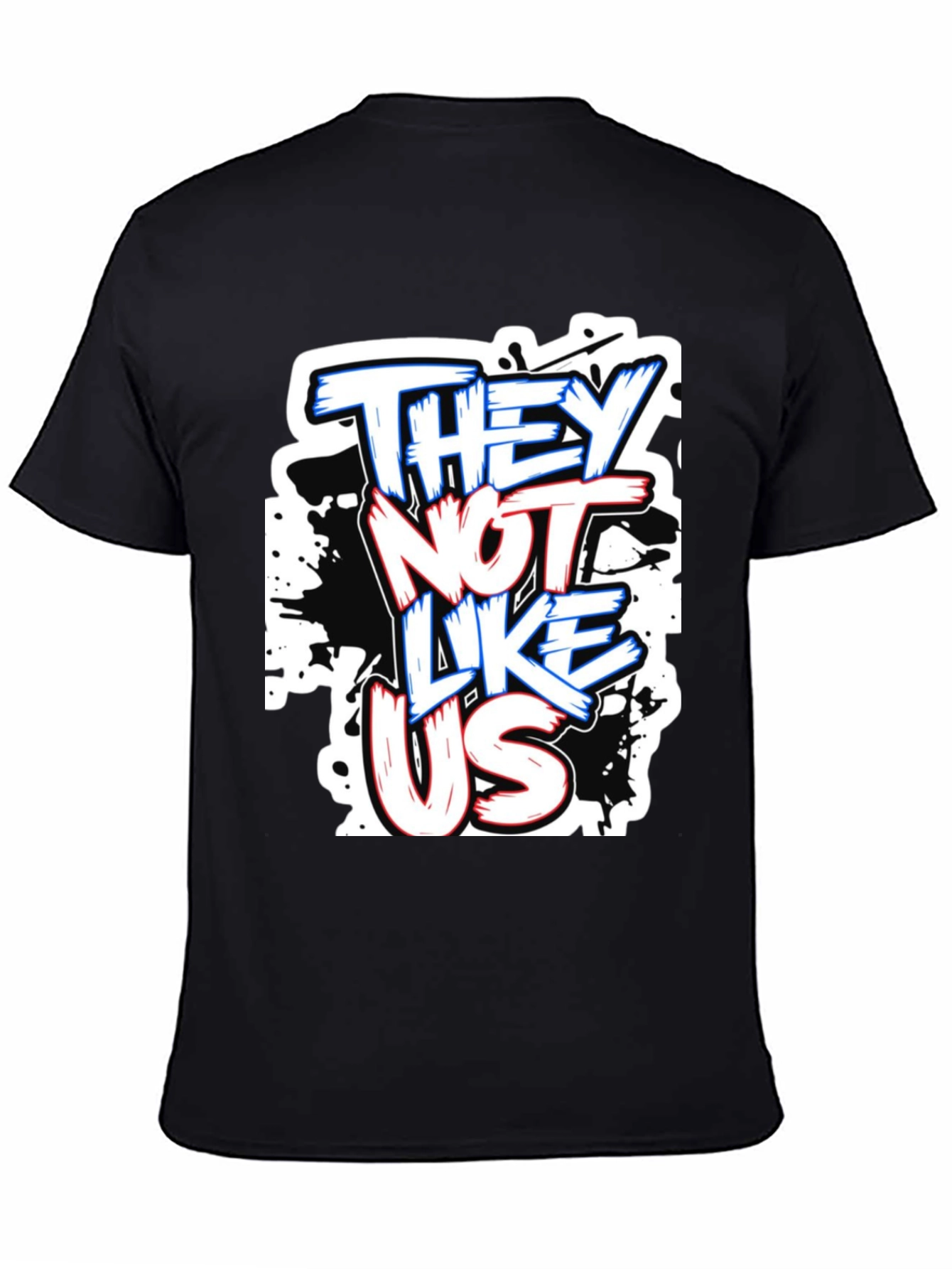Black They Not Like Us Graphic T-Shirt view 4