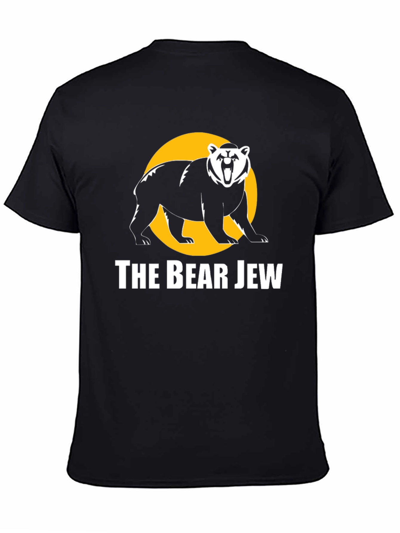 Black The Bear Jew T-Shirt - Bold Graphic Tee view 4