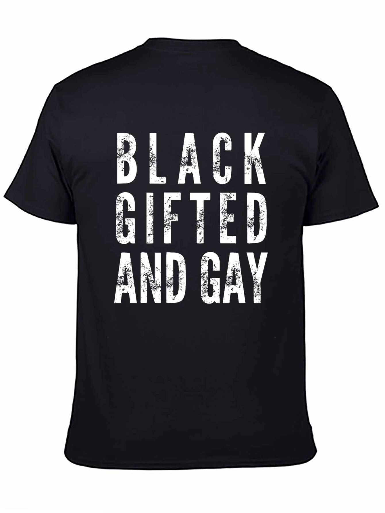 Black Black Gifted and Gay T-Shirt Pride LGBTQ Tee view 4