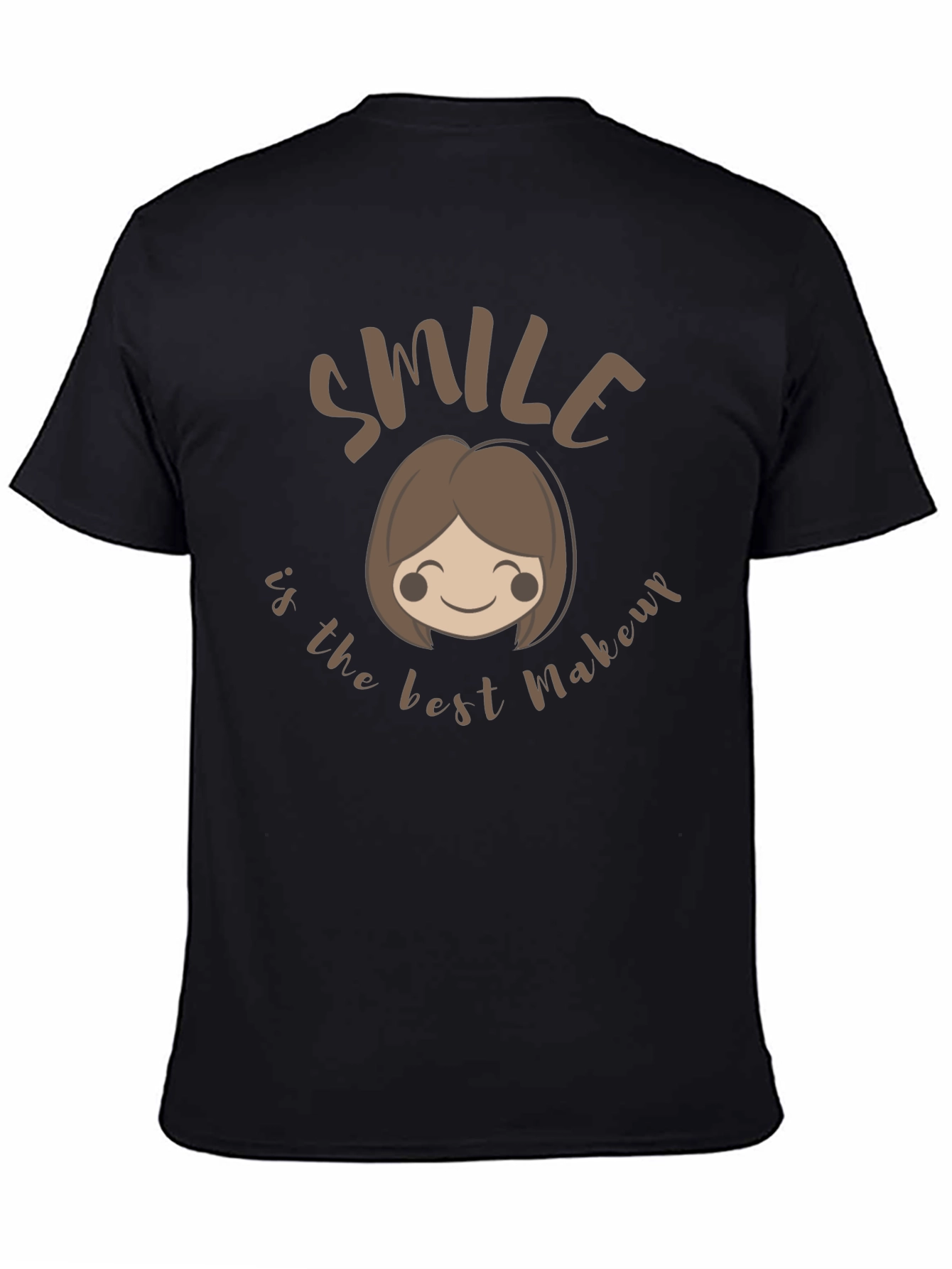 Black Smile is the Best Makeup Black T-Shirt view 4