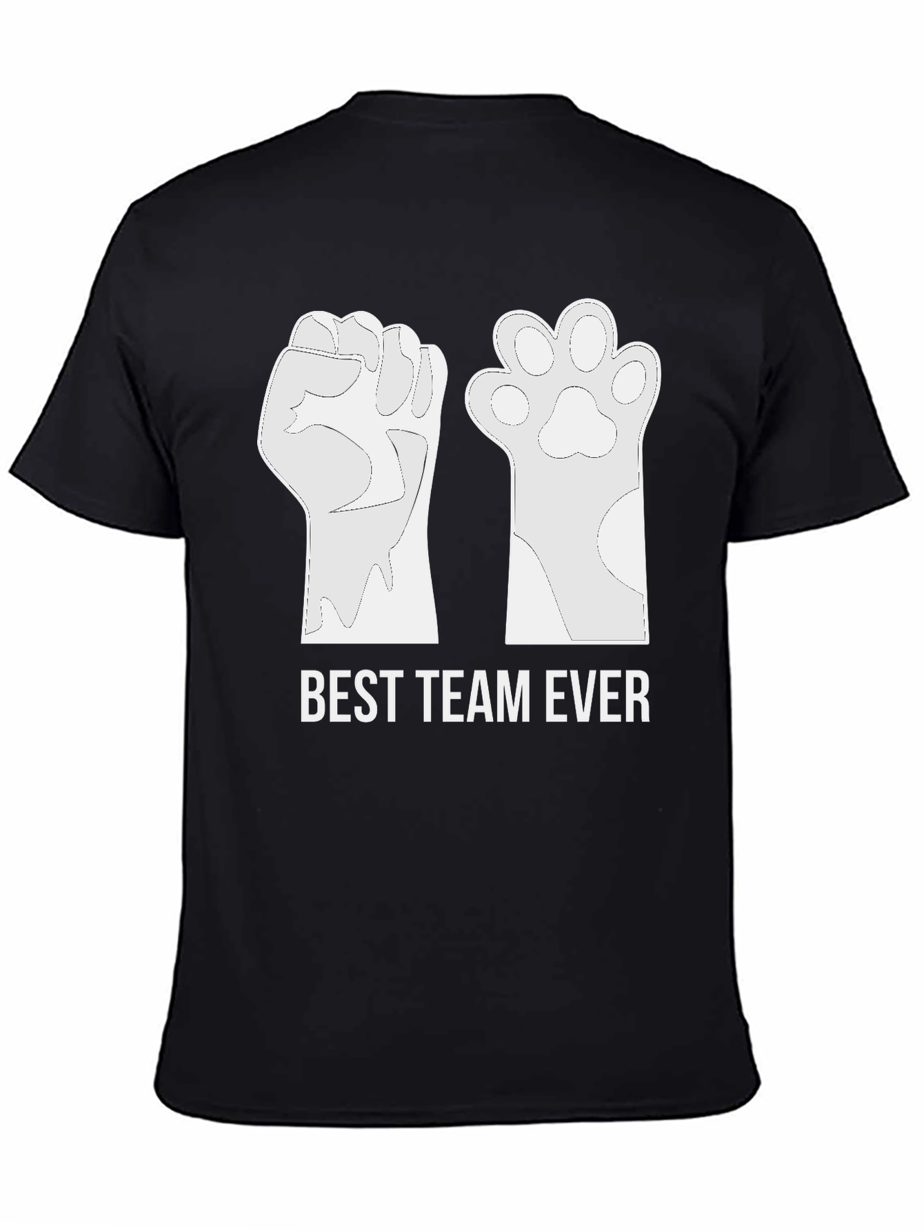 Black Best Team Ever Graphic Tee view 4