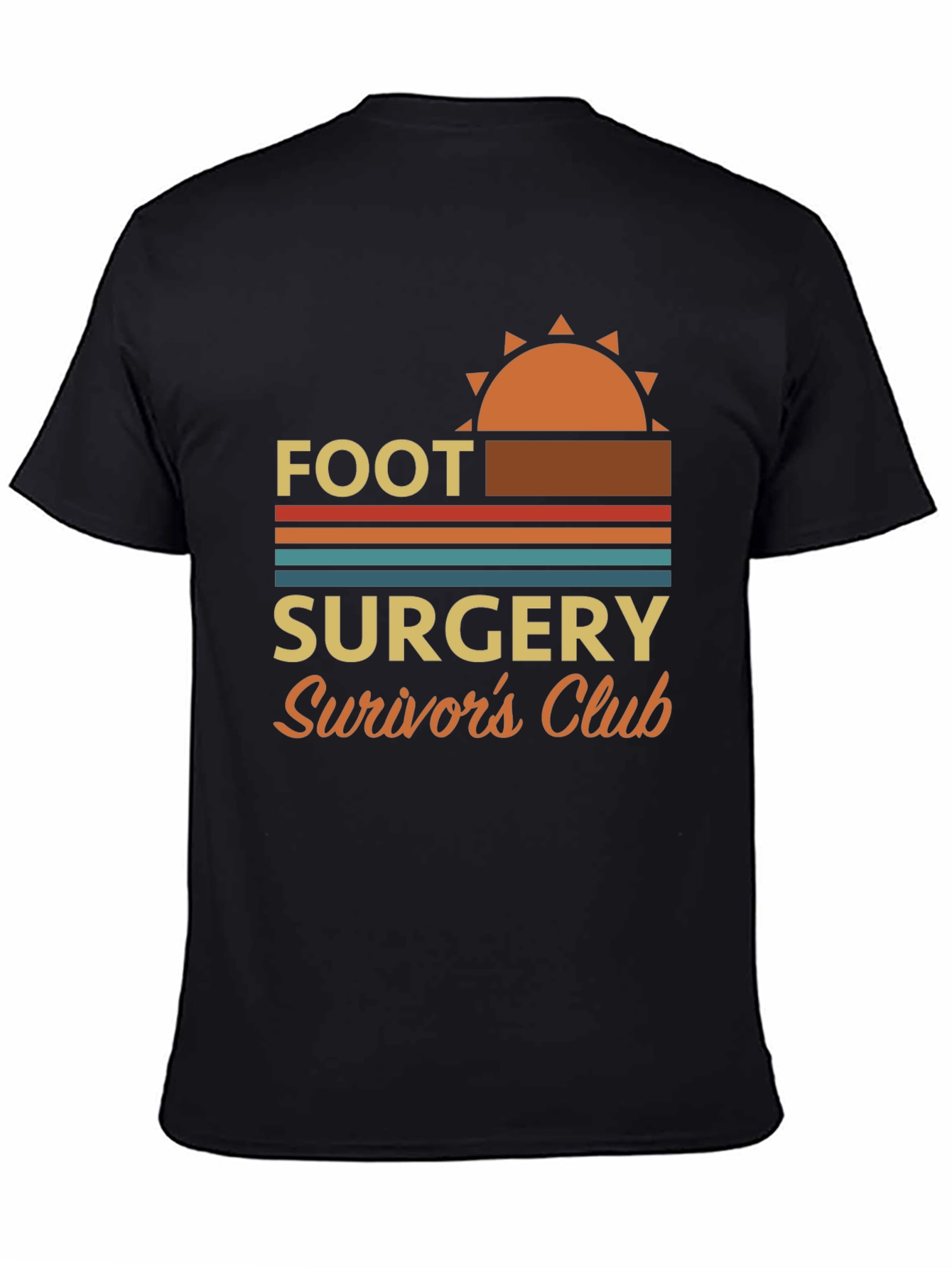 Black Foot Surgery Survivor's Club Graphic Tee view 4