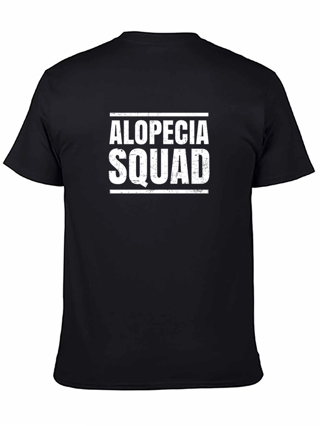 Black Alopecia Squad Graphic T-Shirt - Black view 4