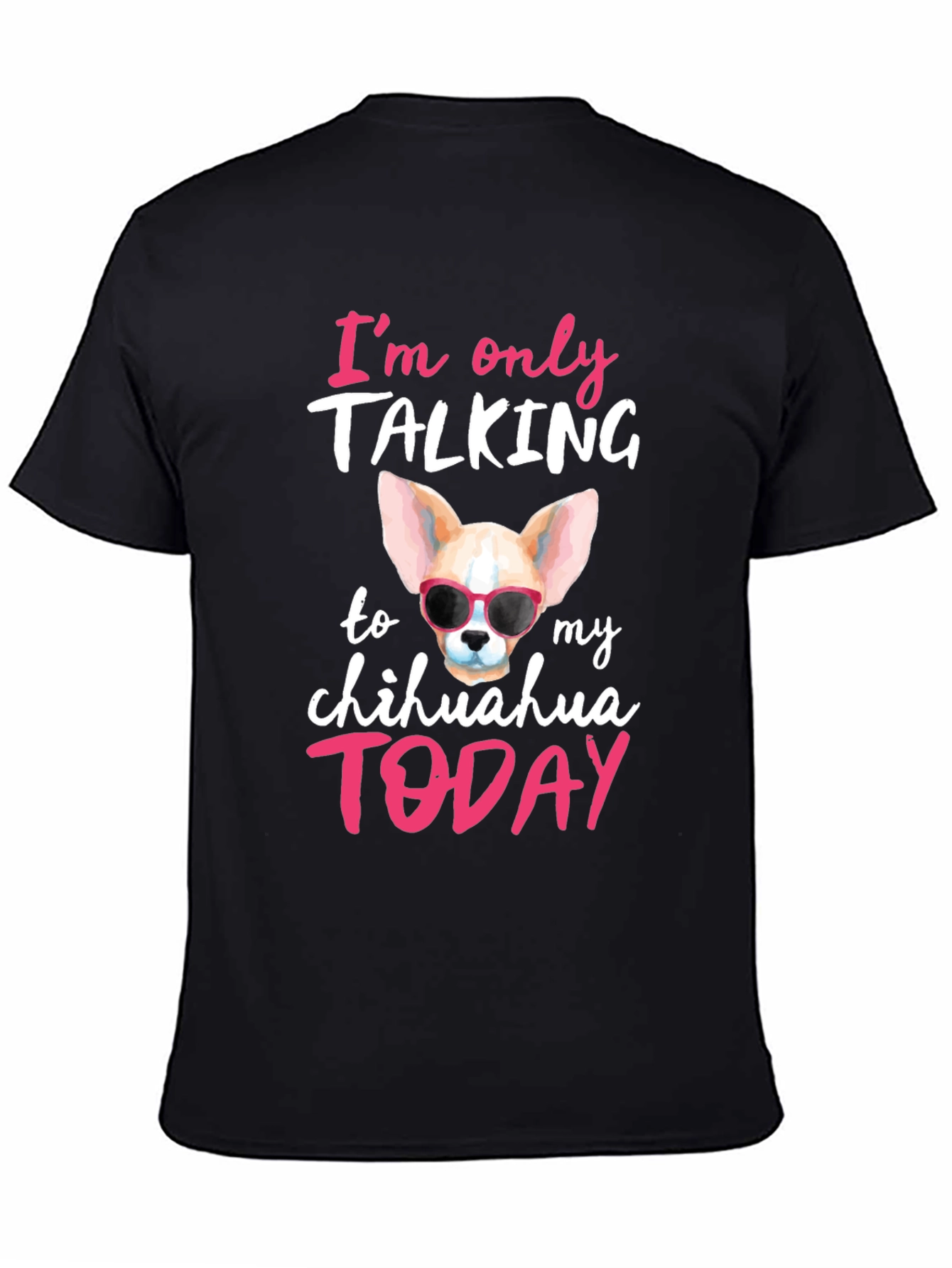 Black Chihuahua Lover T-Shirt - Dog Mom Gift view 4