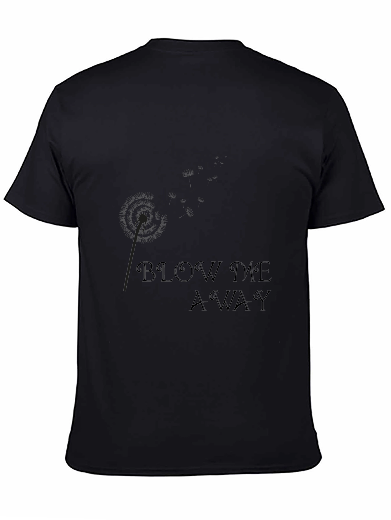 Black Blow Me Away Black Graphic Tee view 4