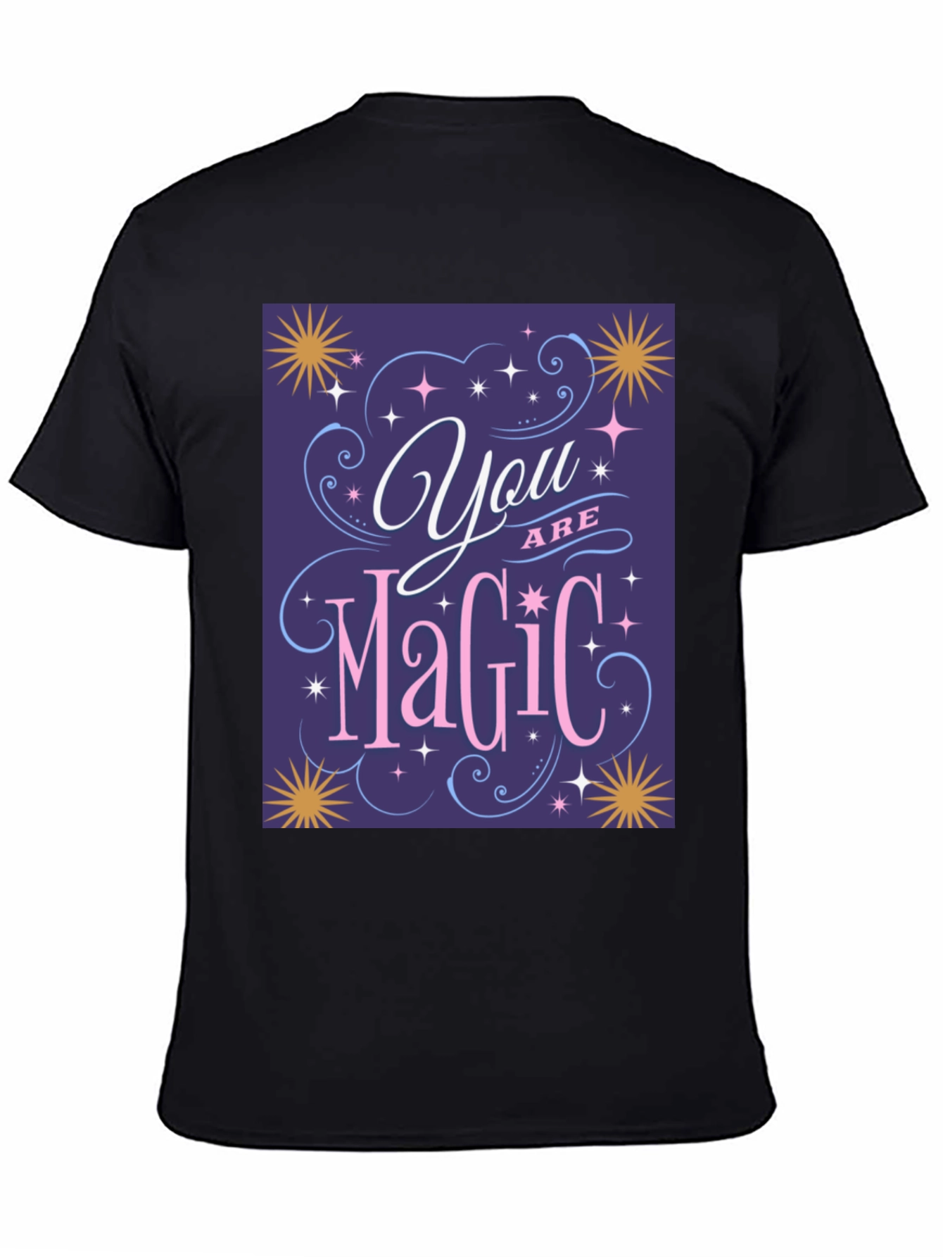 Black You Are Magic T-Shirt - Positive Vibes Tee view 4