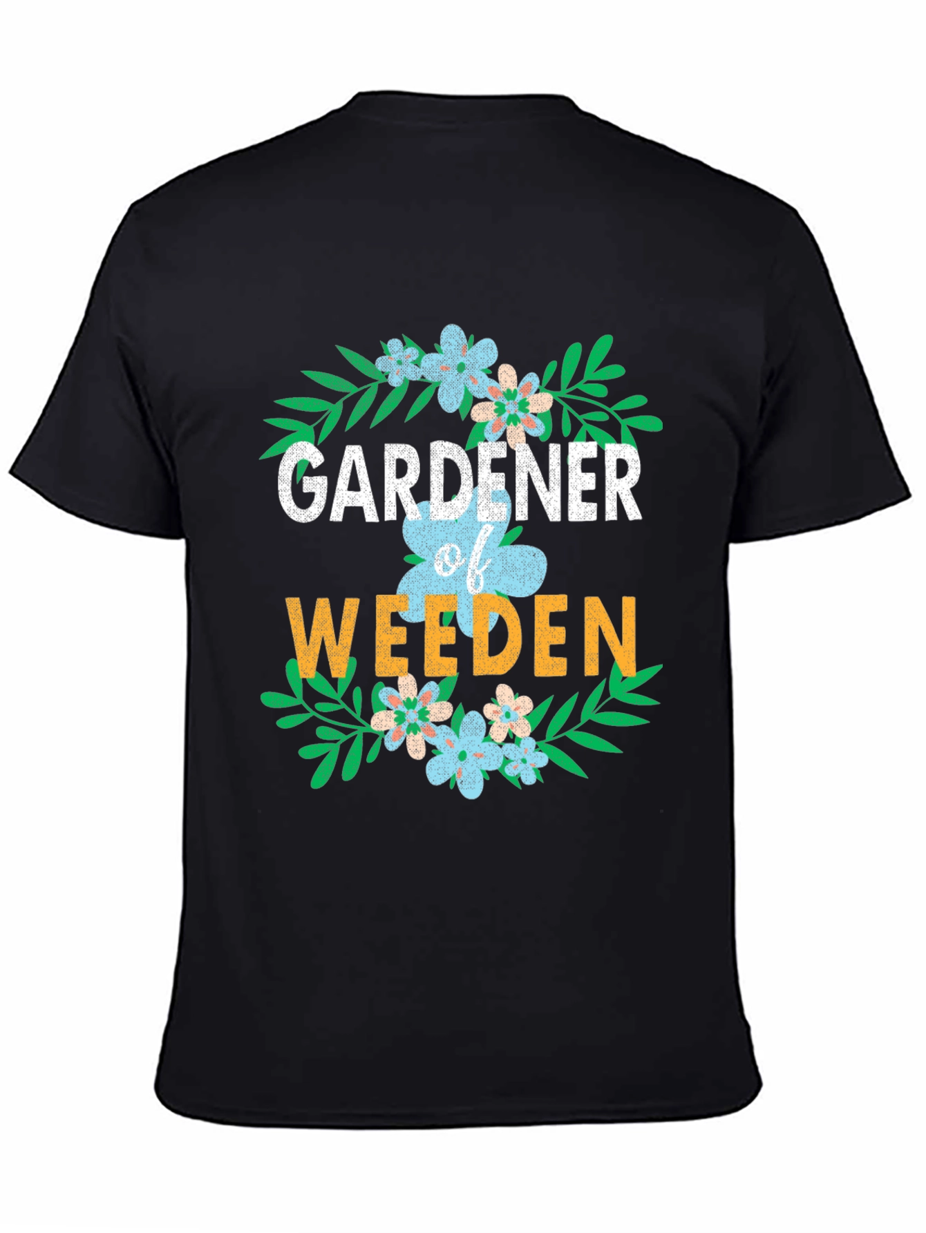 Black Gardener of Weeden Graphic T-Shirt view 4