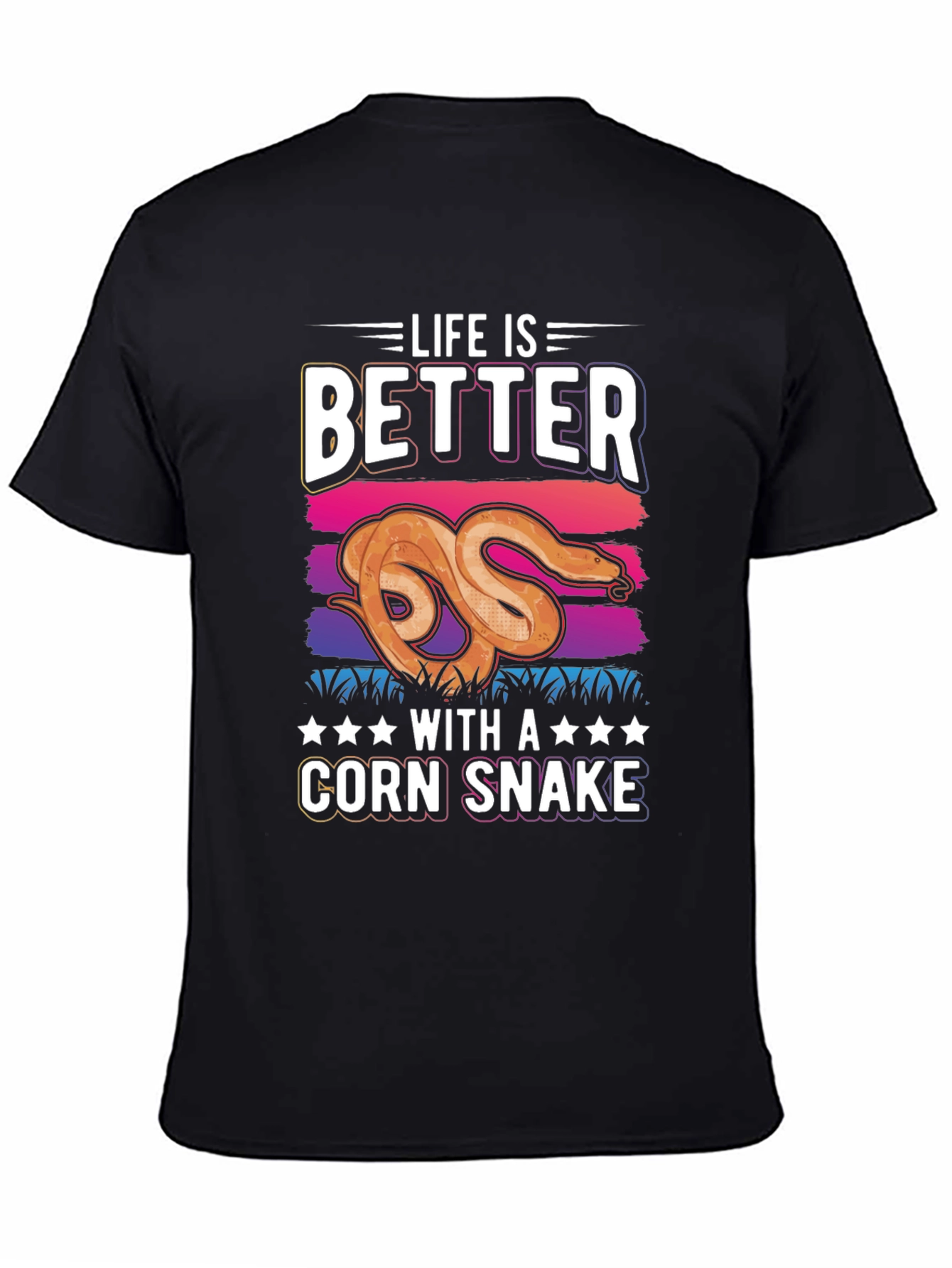 Black Life is Better with a Corn Snake T-Shirt view 4
