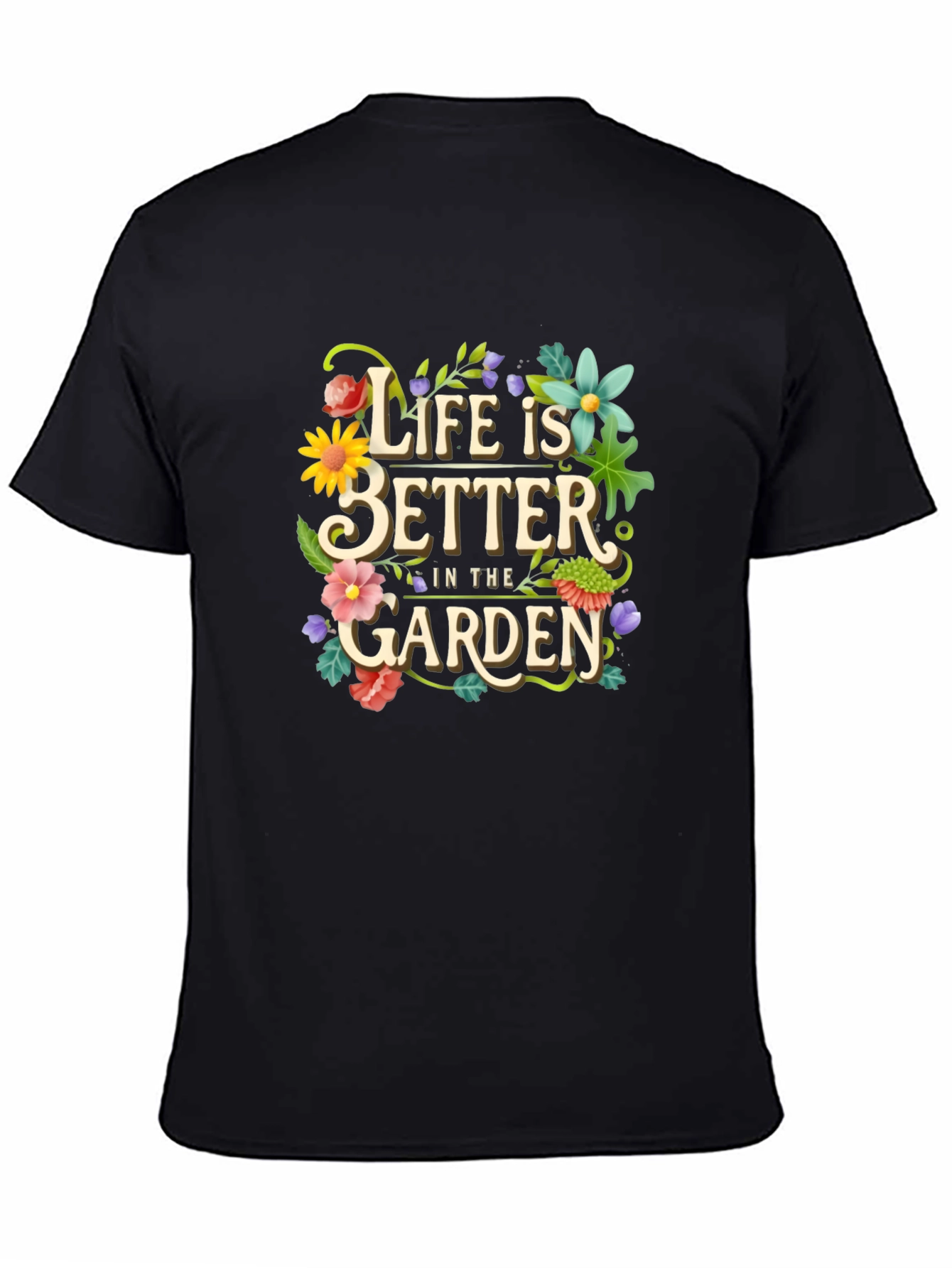 Black Life is Better in the Garden Graphic Tee view 4