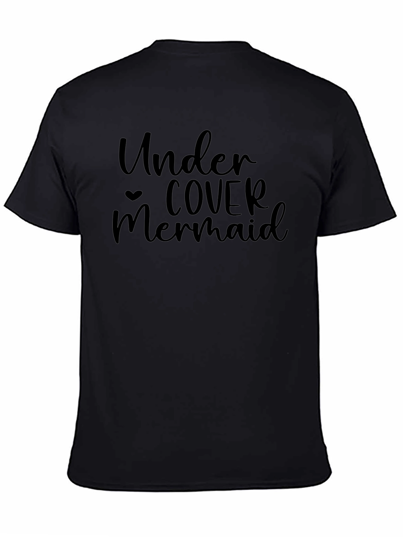 Undercover Mermaid Graphic Tee - Black - 4