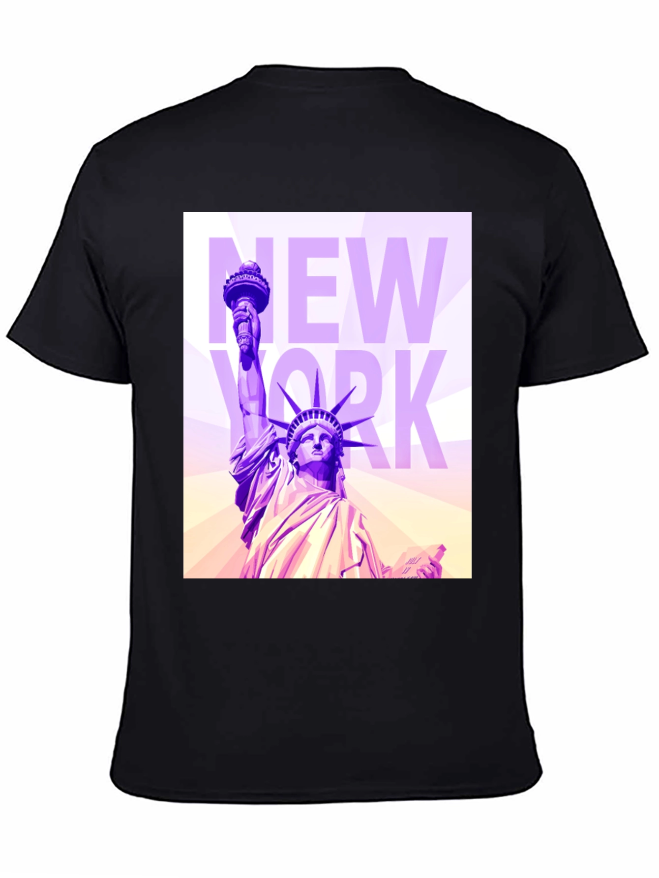 Black Statue of Liberty Graphic Tee view 4