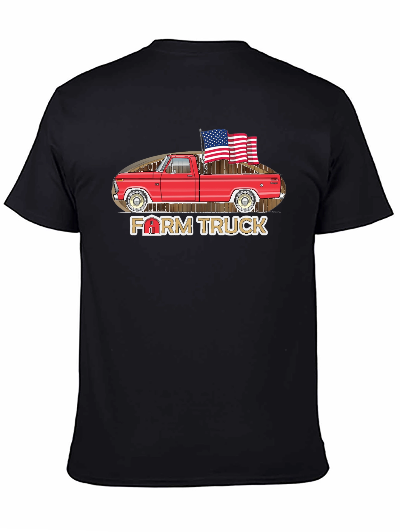 Farm Truck Patriotic T-Shirt - 4