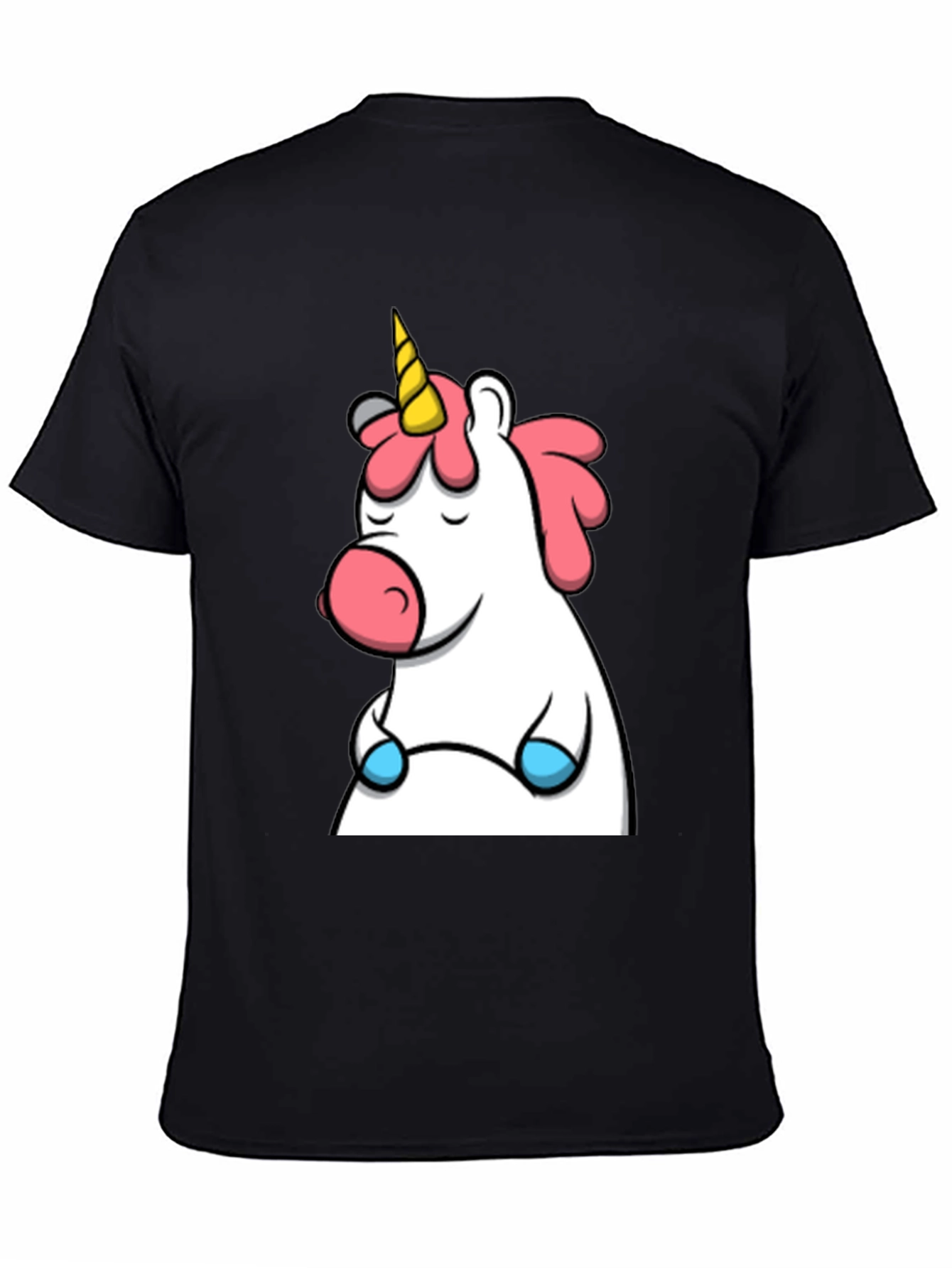Black Unicorn Graphic Black T-Shirt view 4