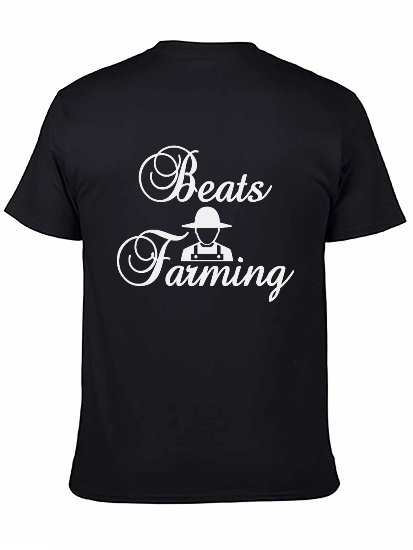 Black Beats Funny Farmer T-Shirt - Unique Graphic Tee view 4