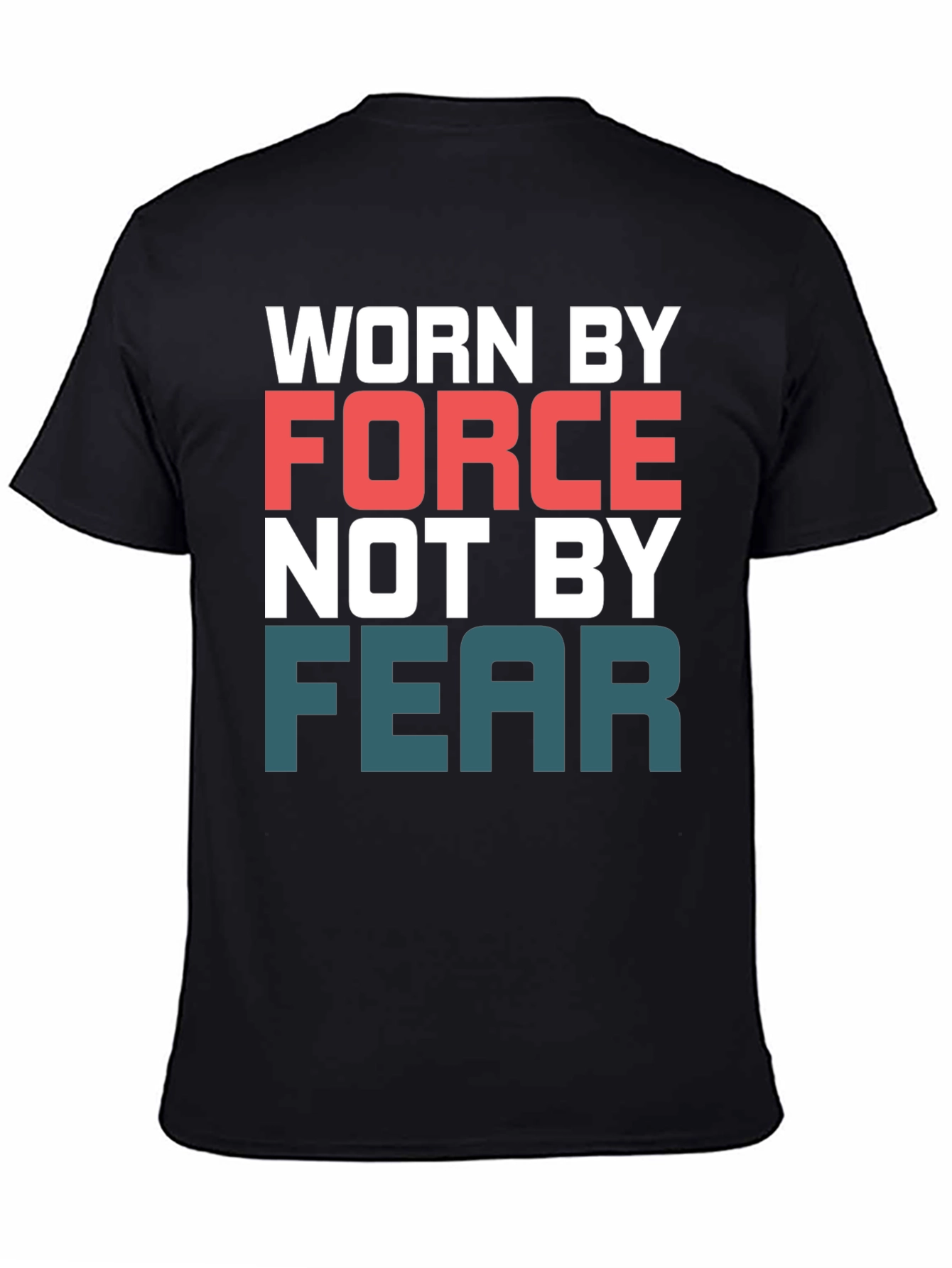 Black Worn by Force T-Shirt view 4