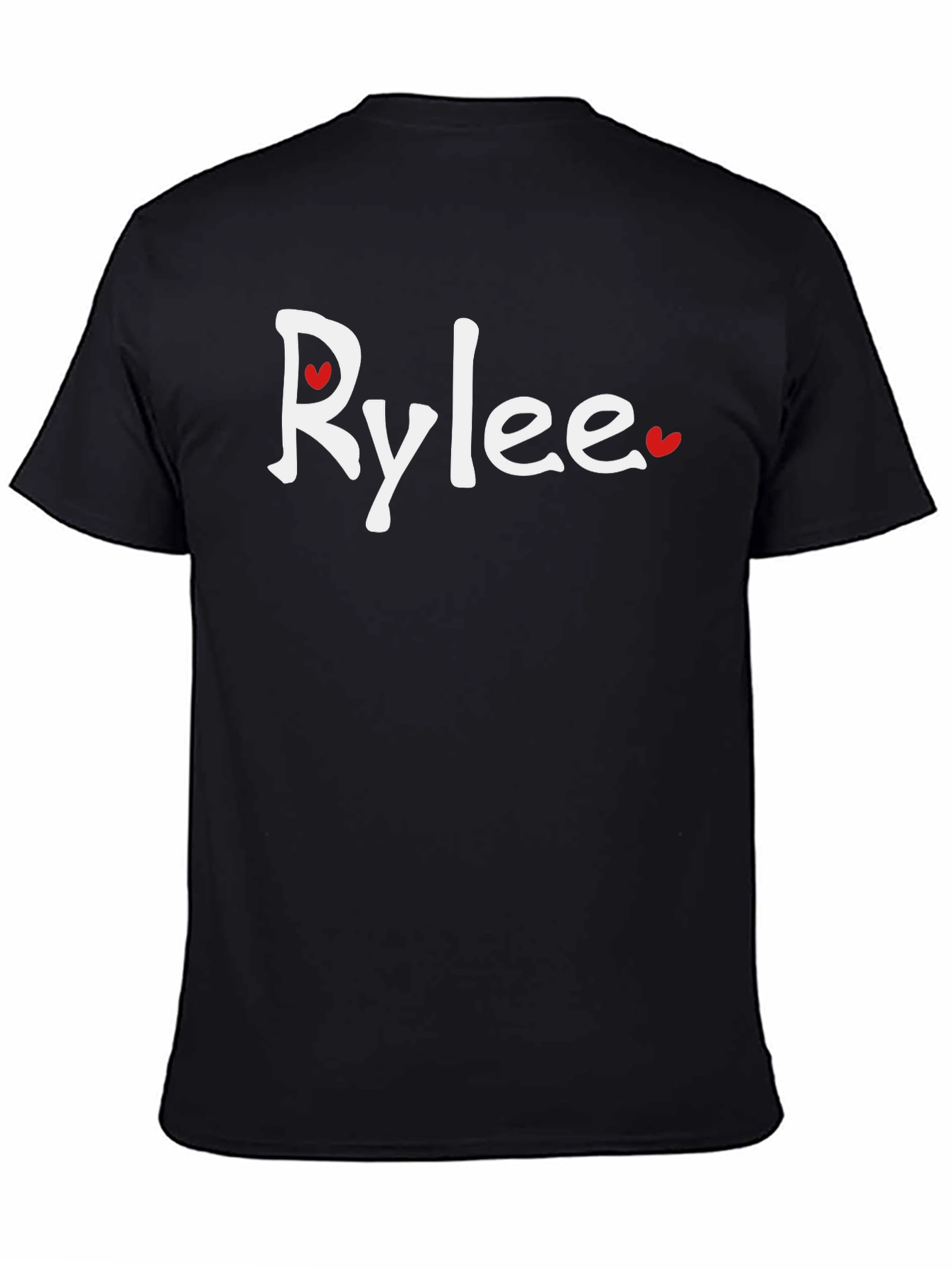 Black RyLee Heart Graphic T-Shirt - Cotton Blend Tee view 4